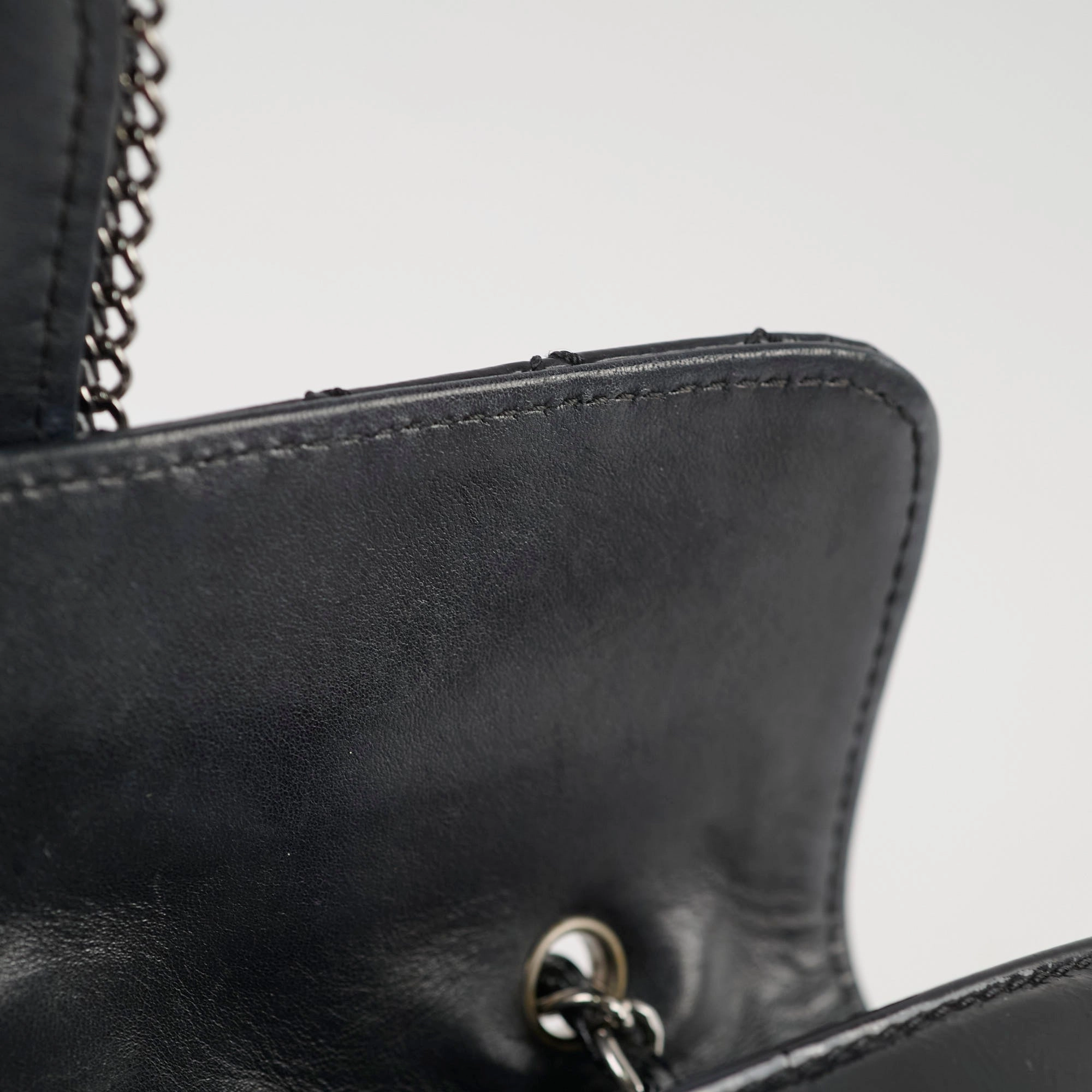 Chanel Madison Patent Shoulder Bag Black