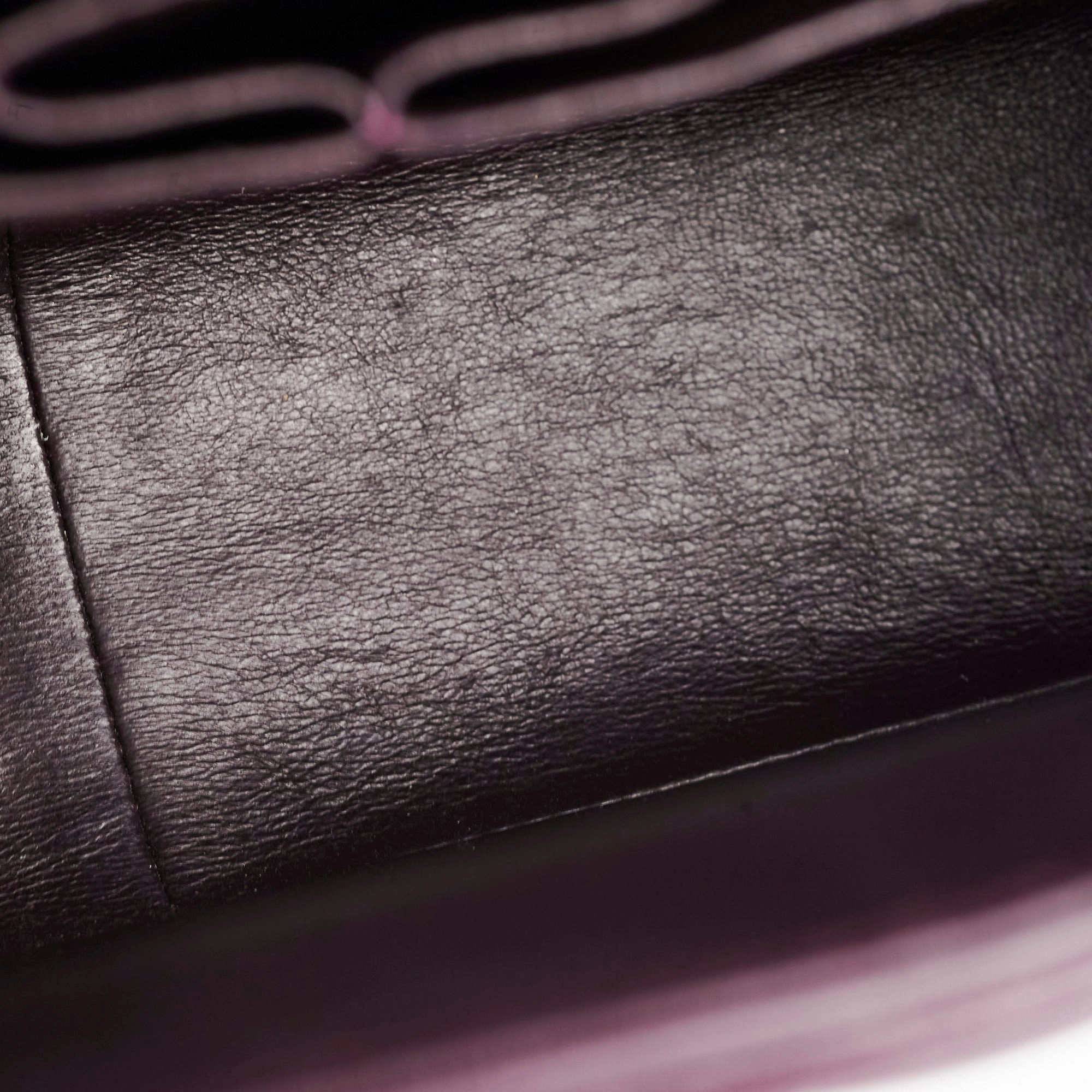 Chanel Maxi Lambskin Jumbo Dark Purple