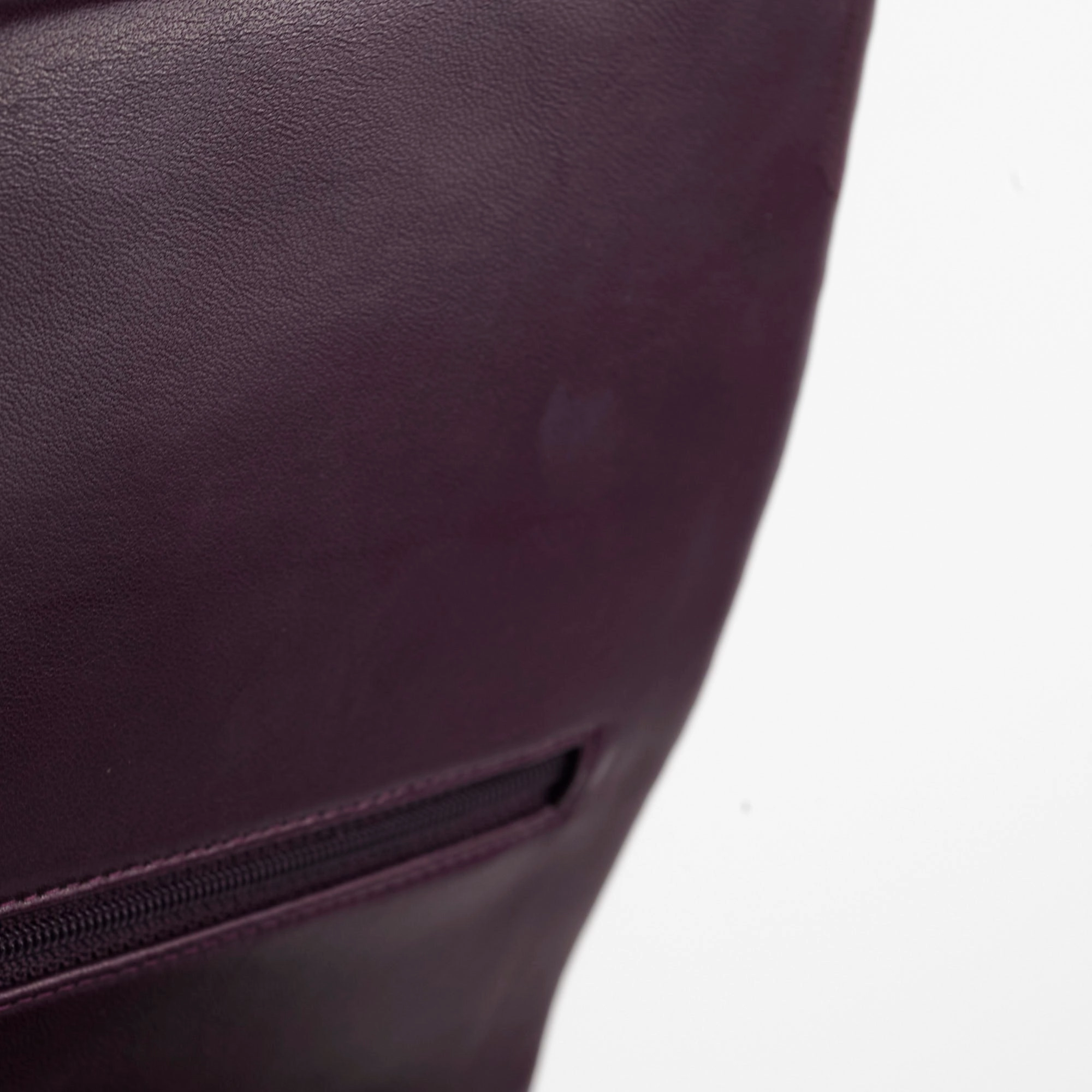 Chanel Maxi Lambskin Jumbo Dark Purple