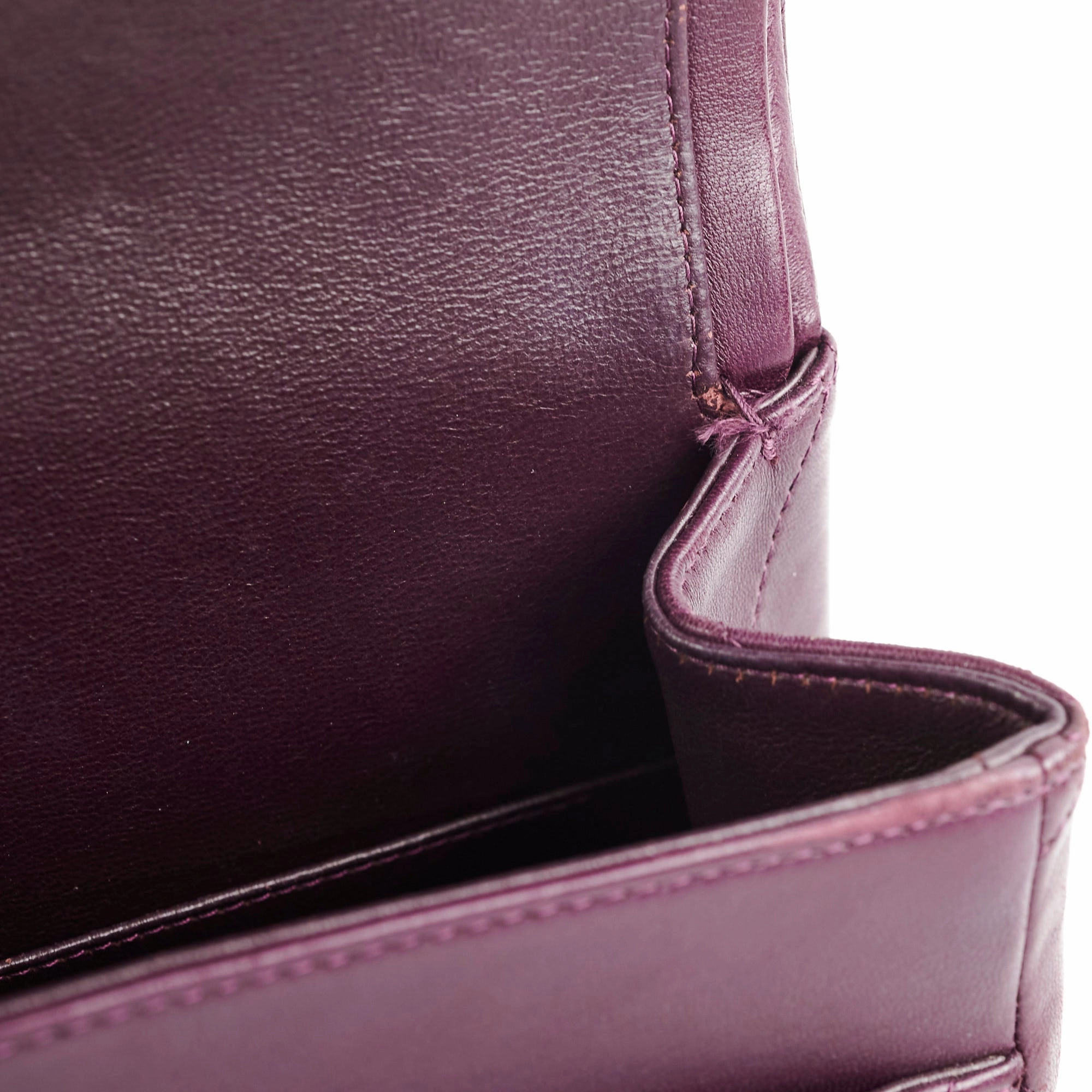 Chanel Maxi Lambskin Jumbo Dark Purple