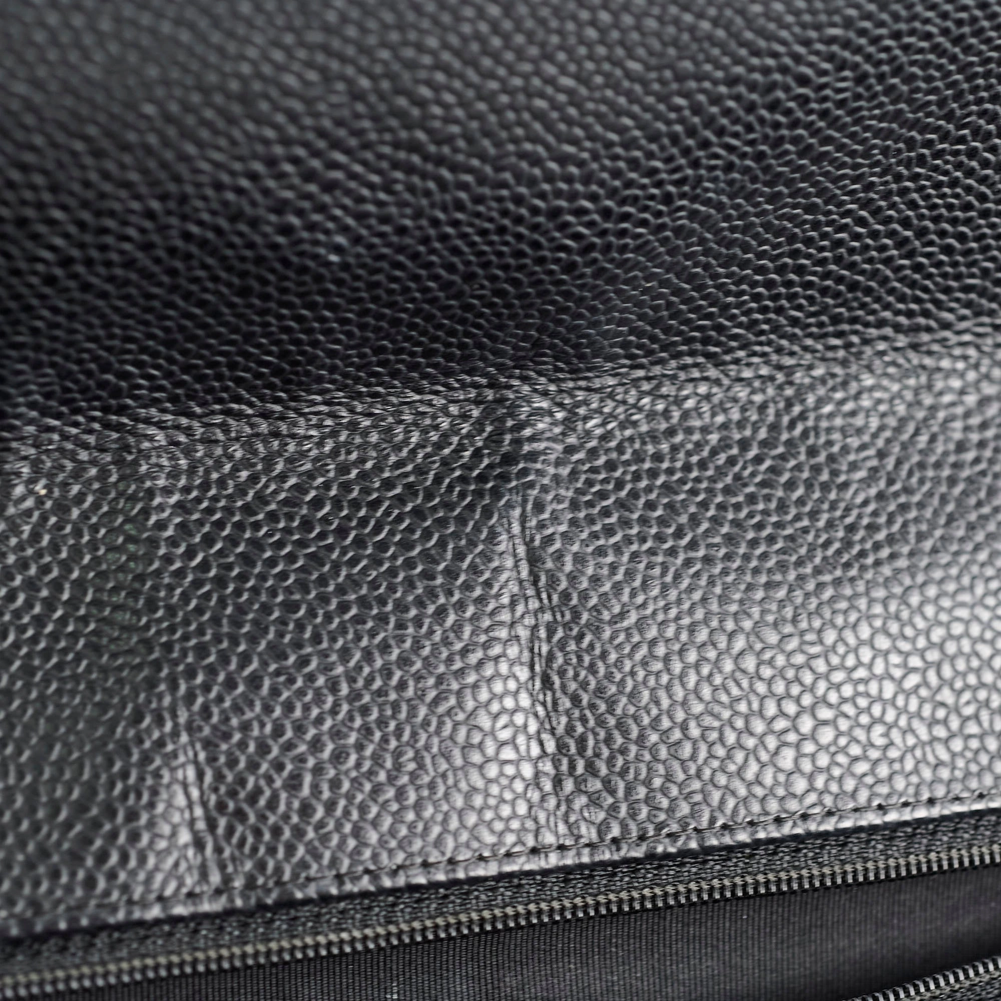 Chanel Maxi Single Flap Black Caviar SHW