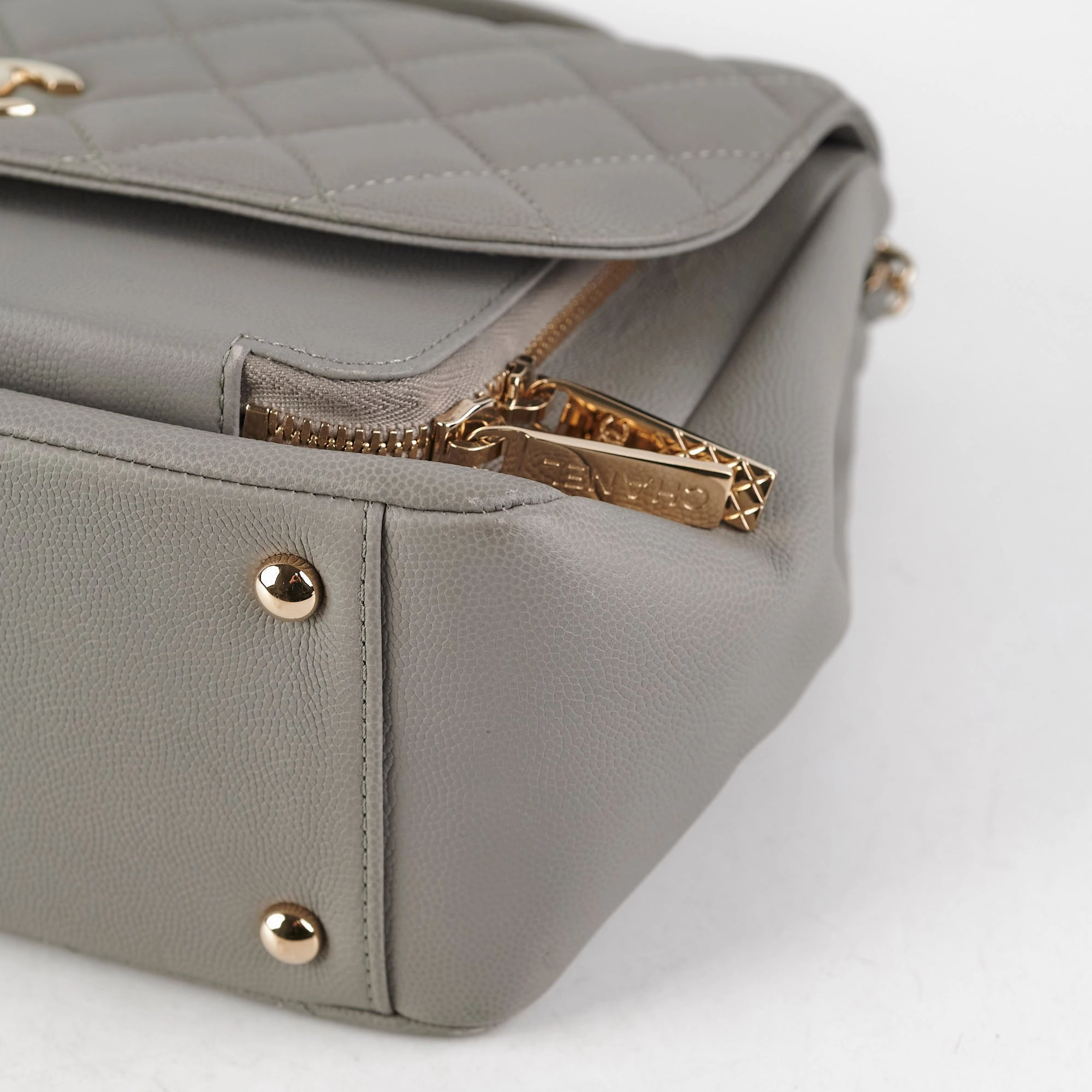 Chanel Medium Business Affinity Grey Caviar