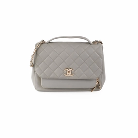 Chanel Medium Business Affinity Grey Caviar