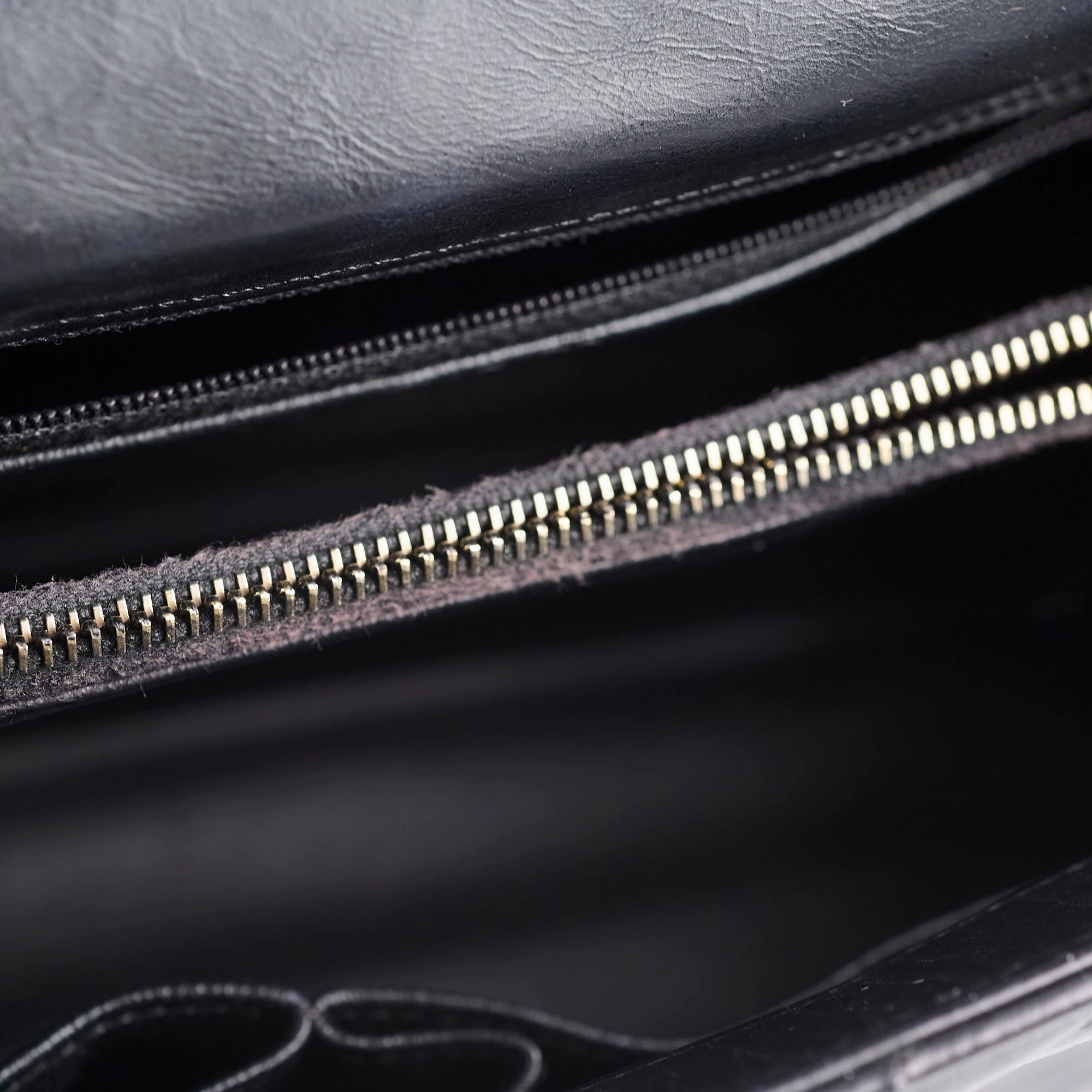 Chanel Medium Chevron Coco Handle Black