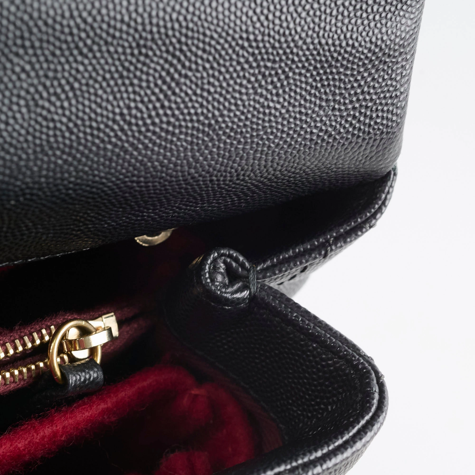 Chanel Medium COCO Handle Caviar Black