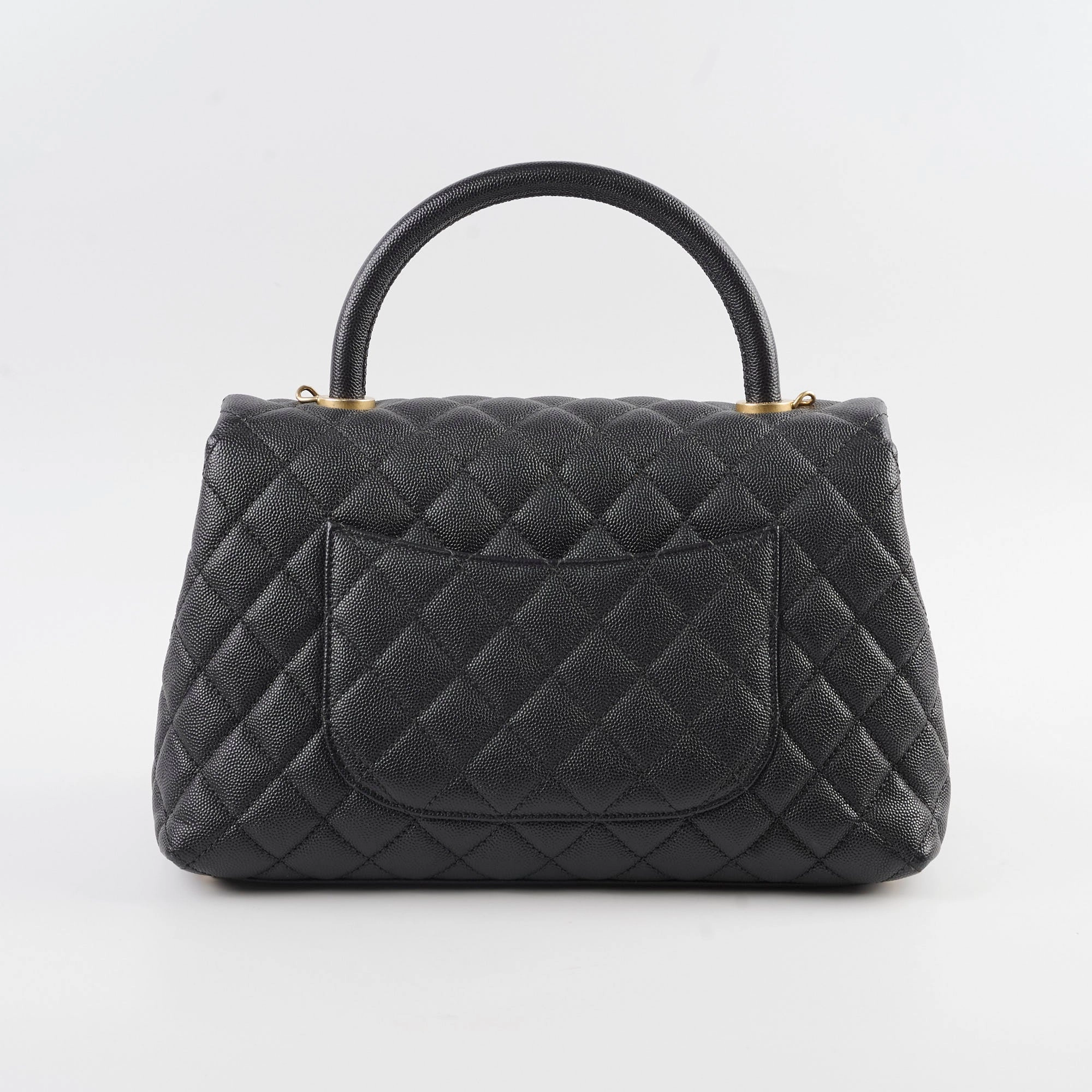 Chanel Medium COCO Handle Caviar Black