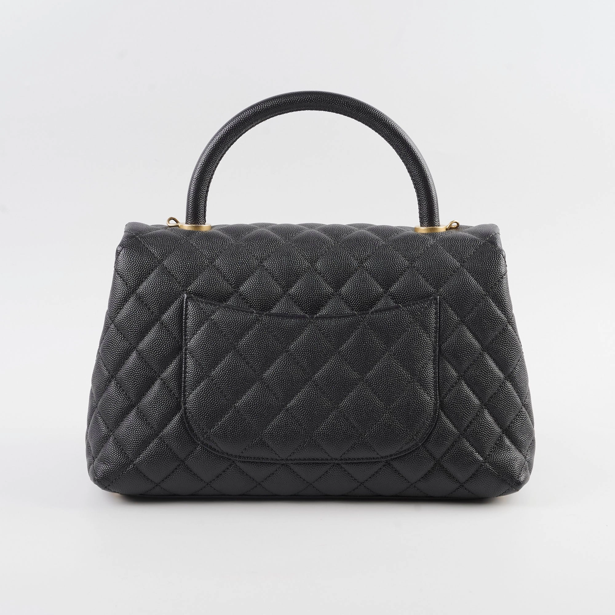 Chanel Medium COCO Handle Caviar Black