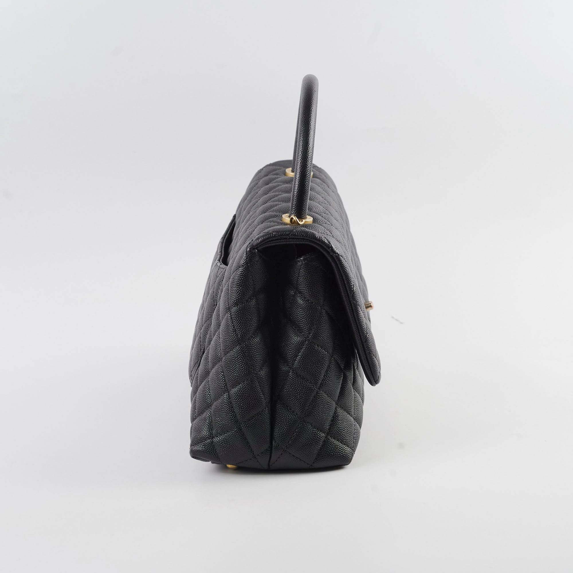 Chanel Medium COCO Handle Caviar Black