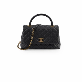 Chanel Medium COCO Handle Caviar Black