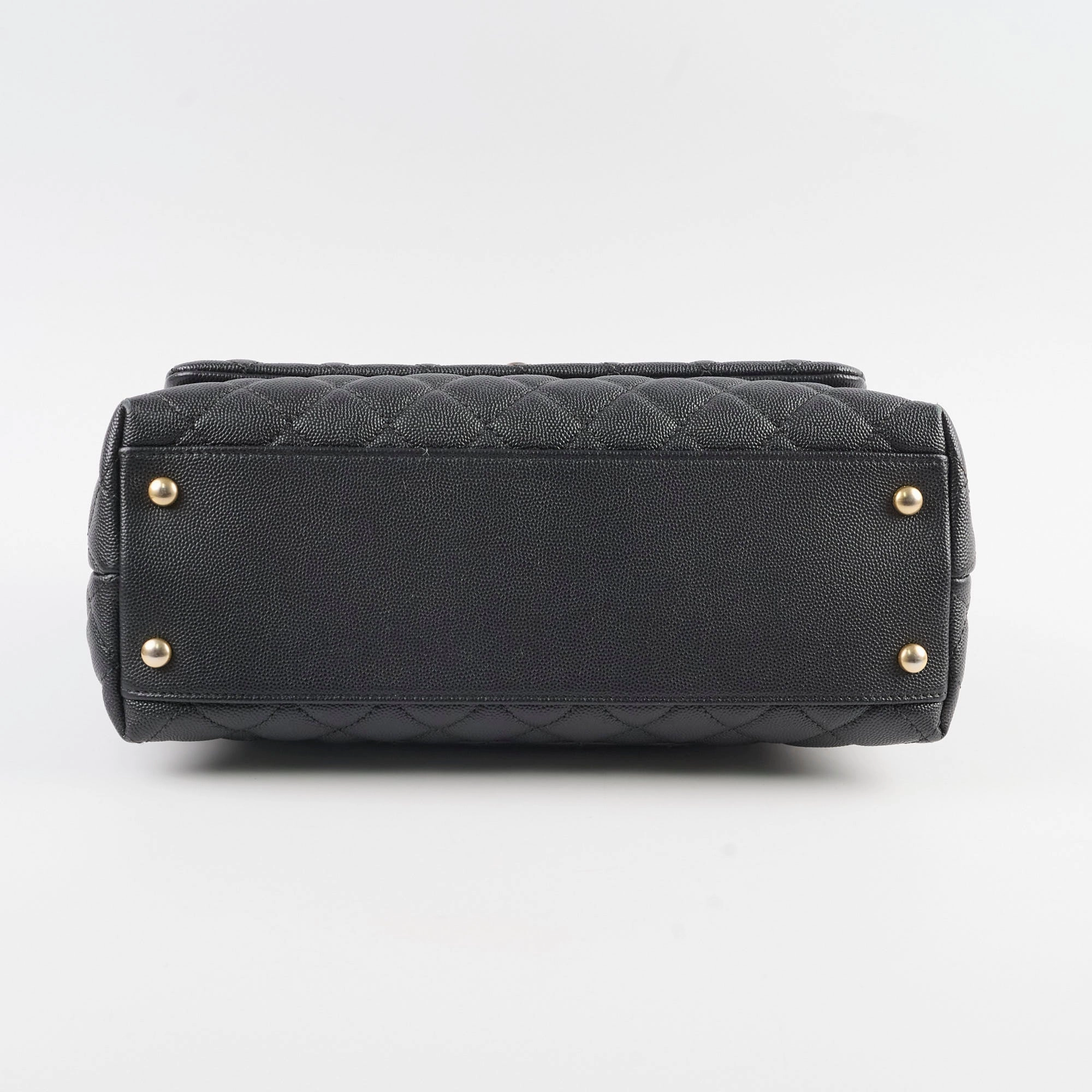 Chanel Medium COCO Handle Caviar Black