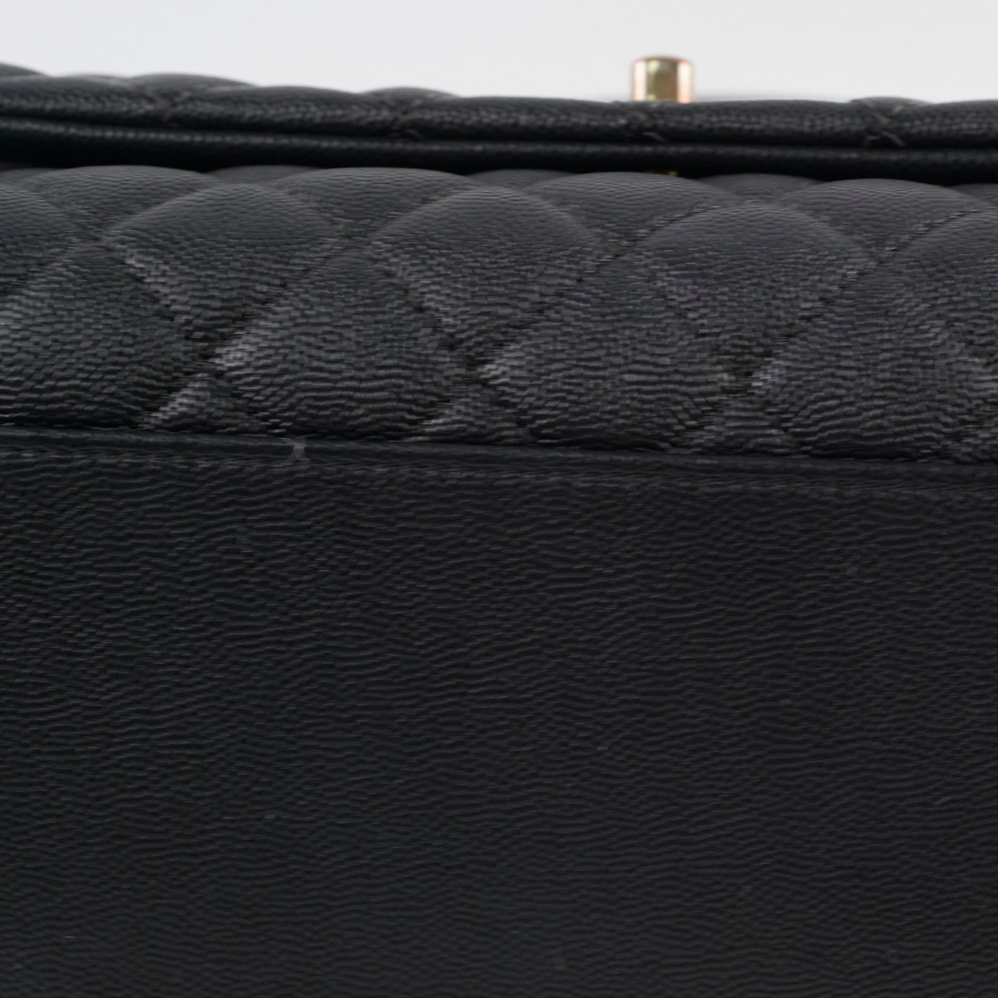 Chanel Medium COCO Handle Caviar Black