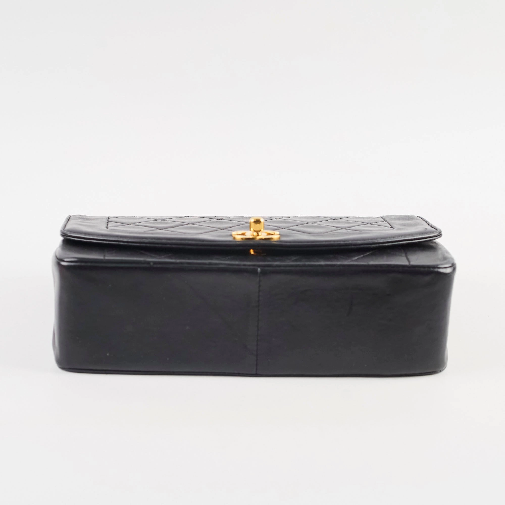 Chanel Medium Diana Bag Black Lambskin