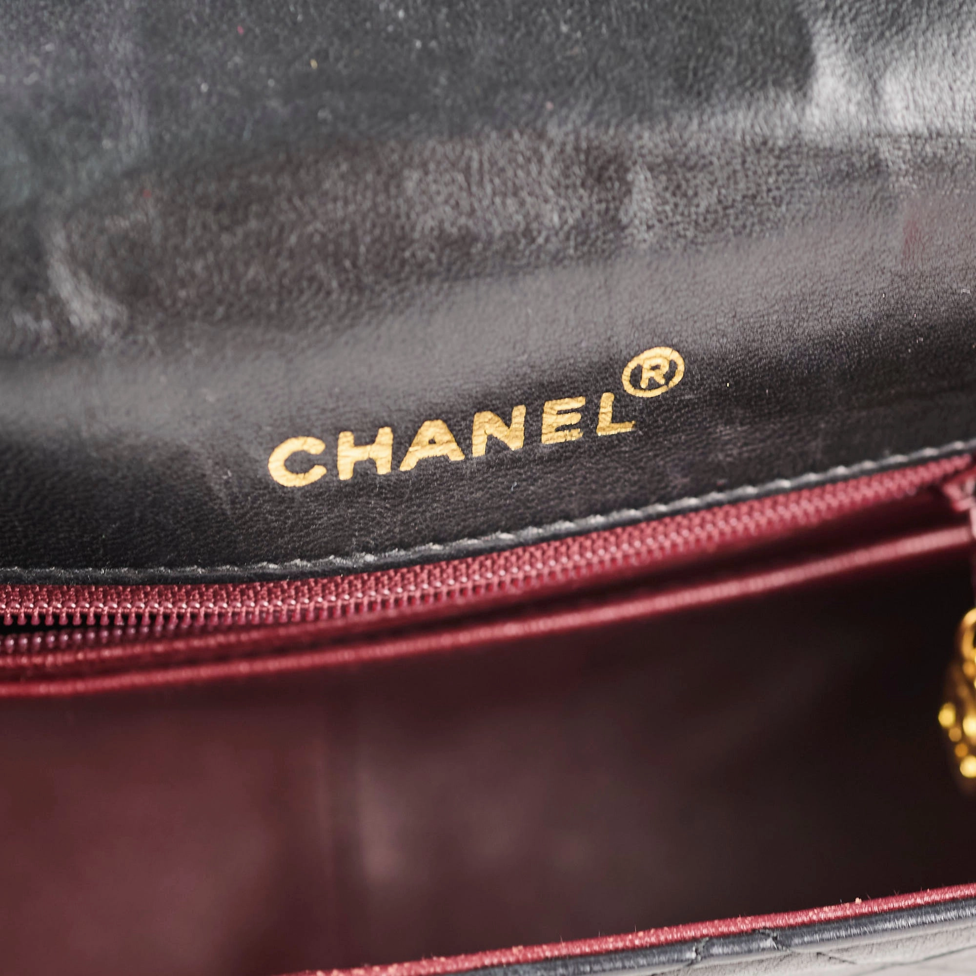 Chanel Medium Diana Bag Black Lambskin