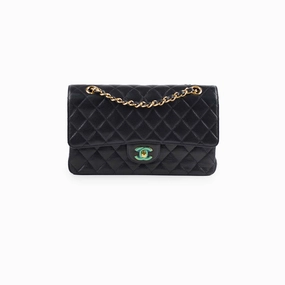 Chanel Medium/Large Caviar Double Classic Flap Black
