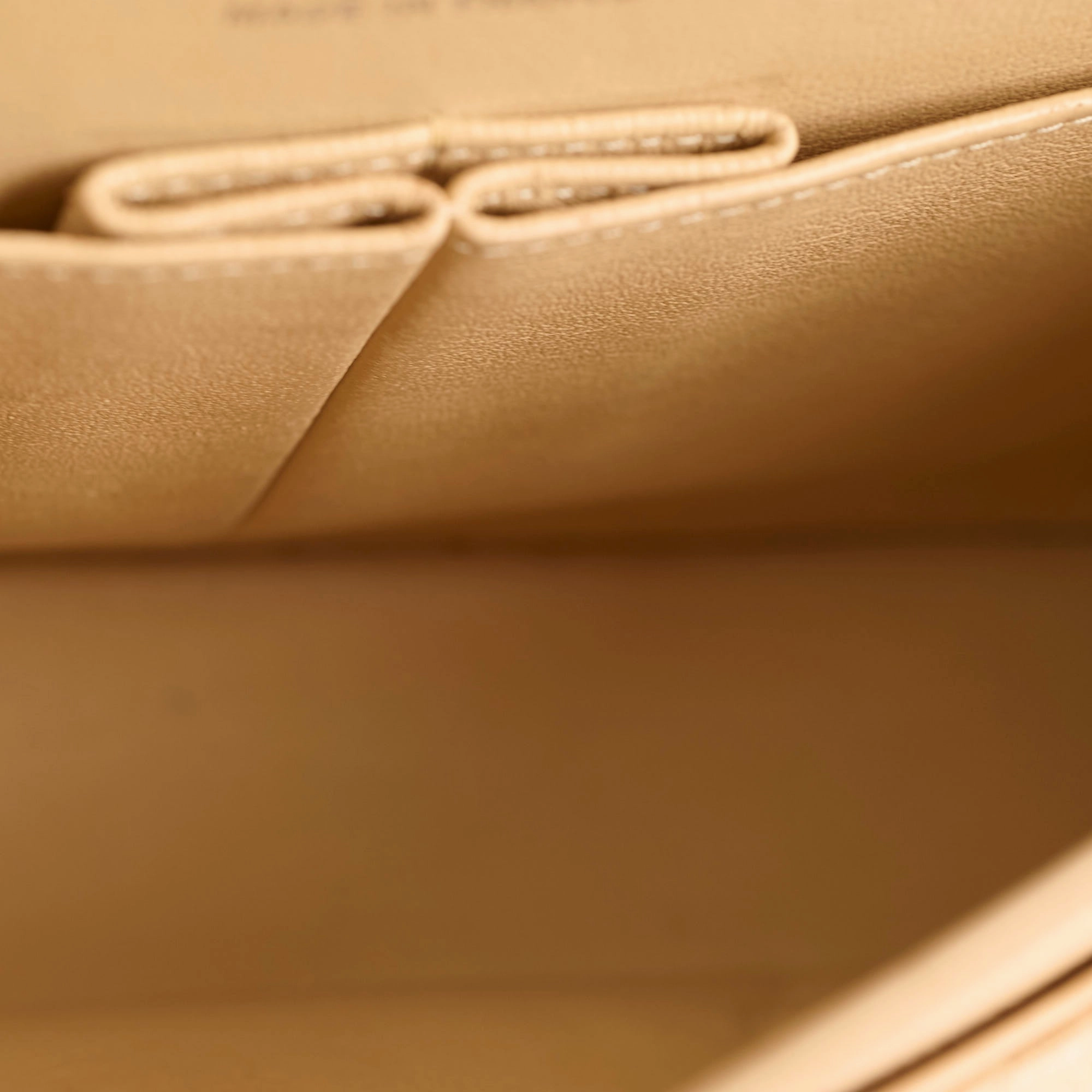 Chanel Medium/Large Double Classic Flap Beige