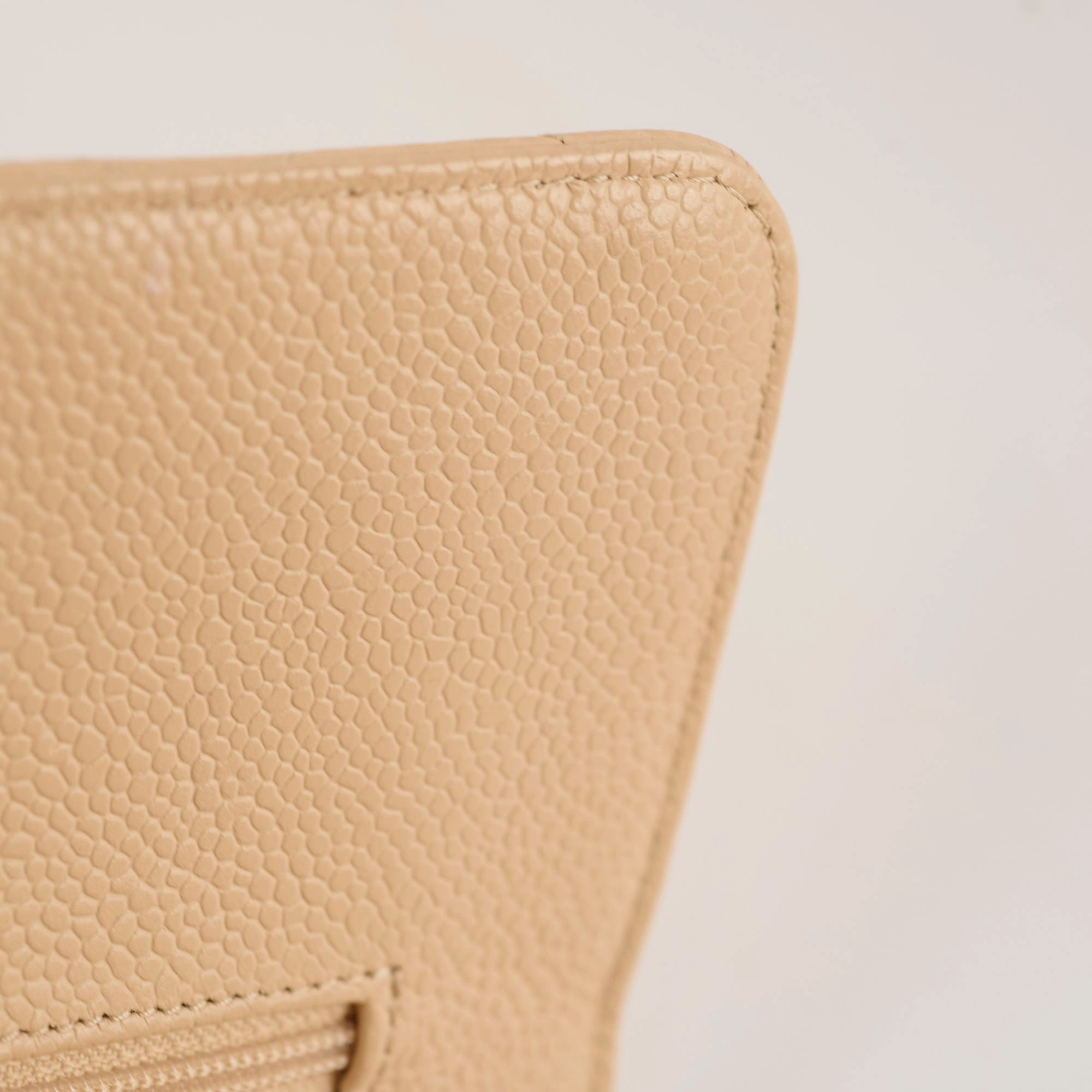 Chanel Medium/Large Double Classic Flap Beige