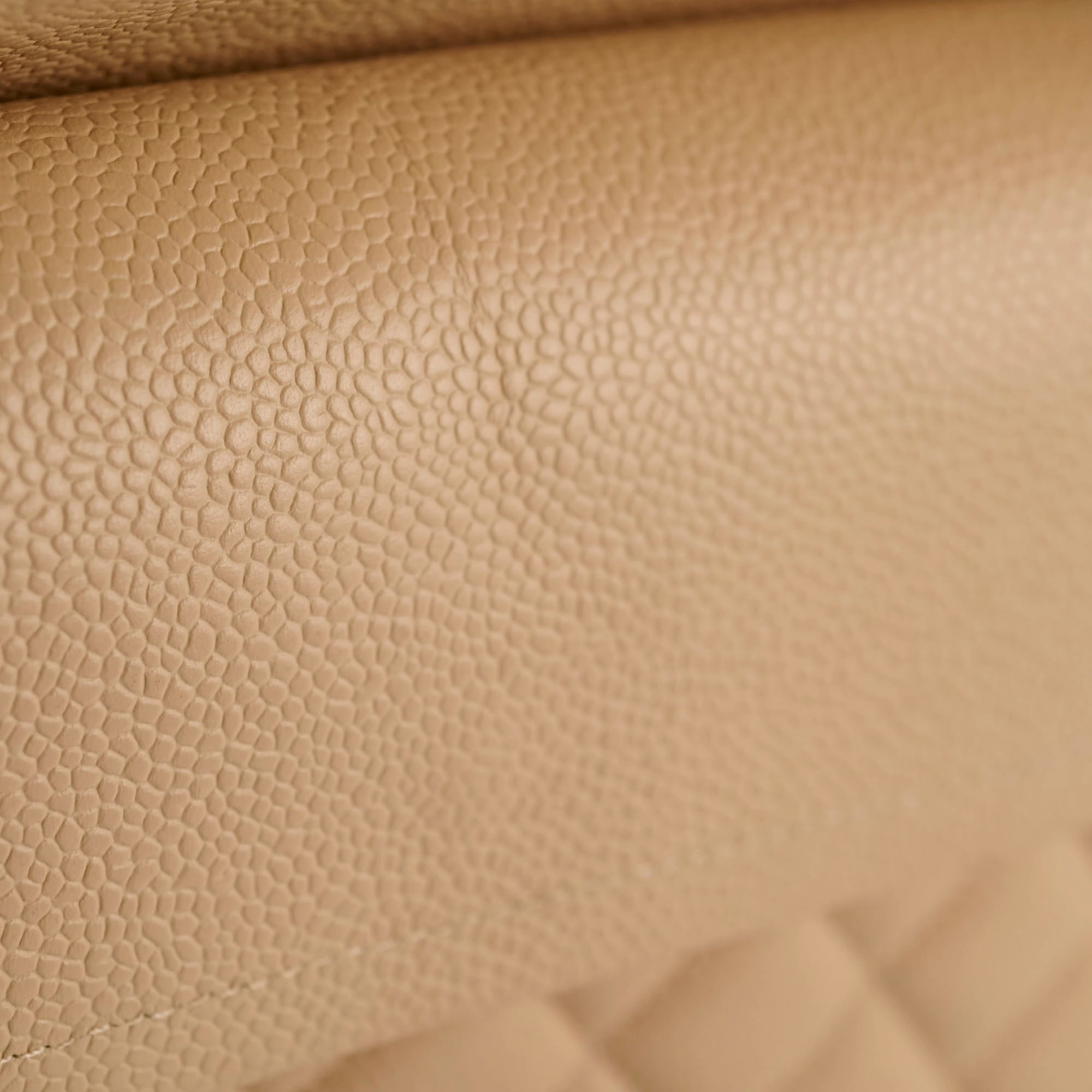Chanel Medium/Large Double Classic Flap Beige