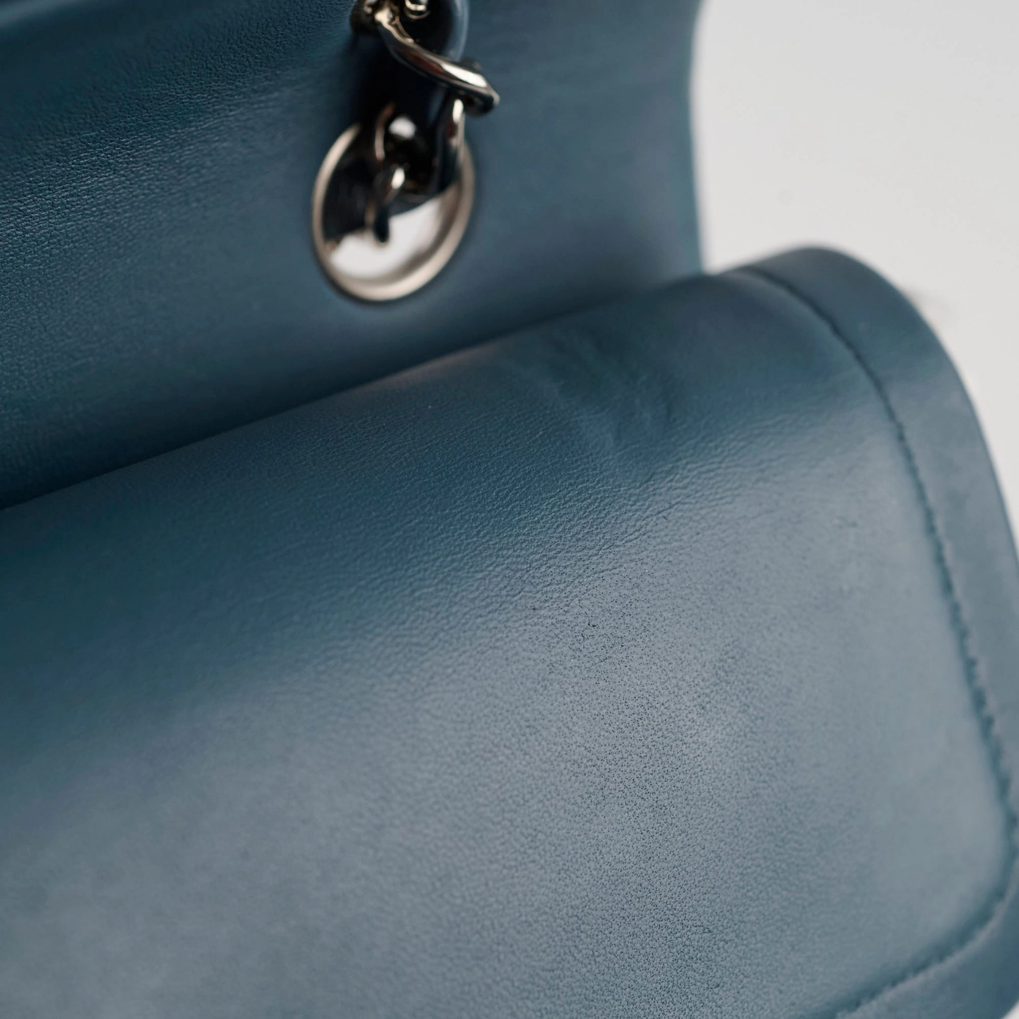 Chanel Medium/Large Double Classic Flap Blue