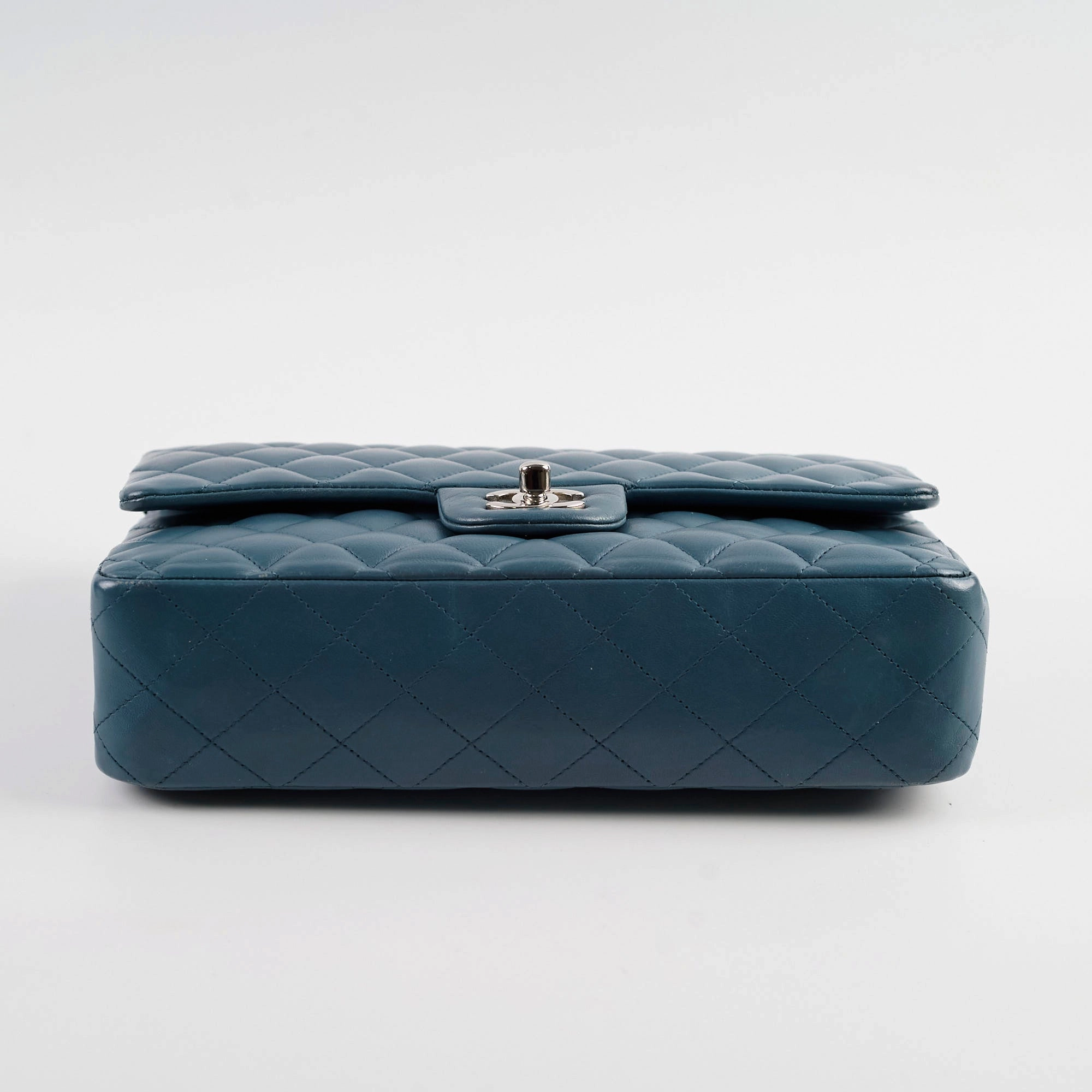 Chanel Medium/Large Double Classic Flap Blue