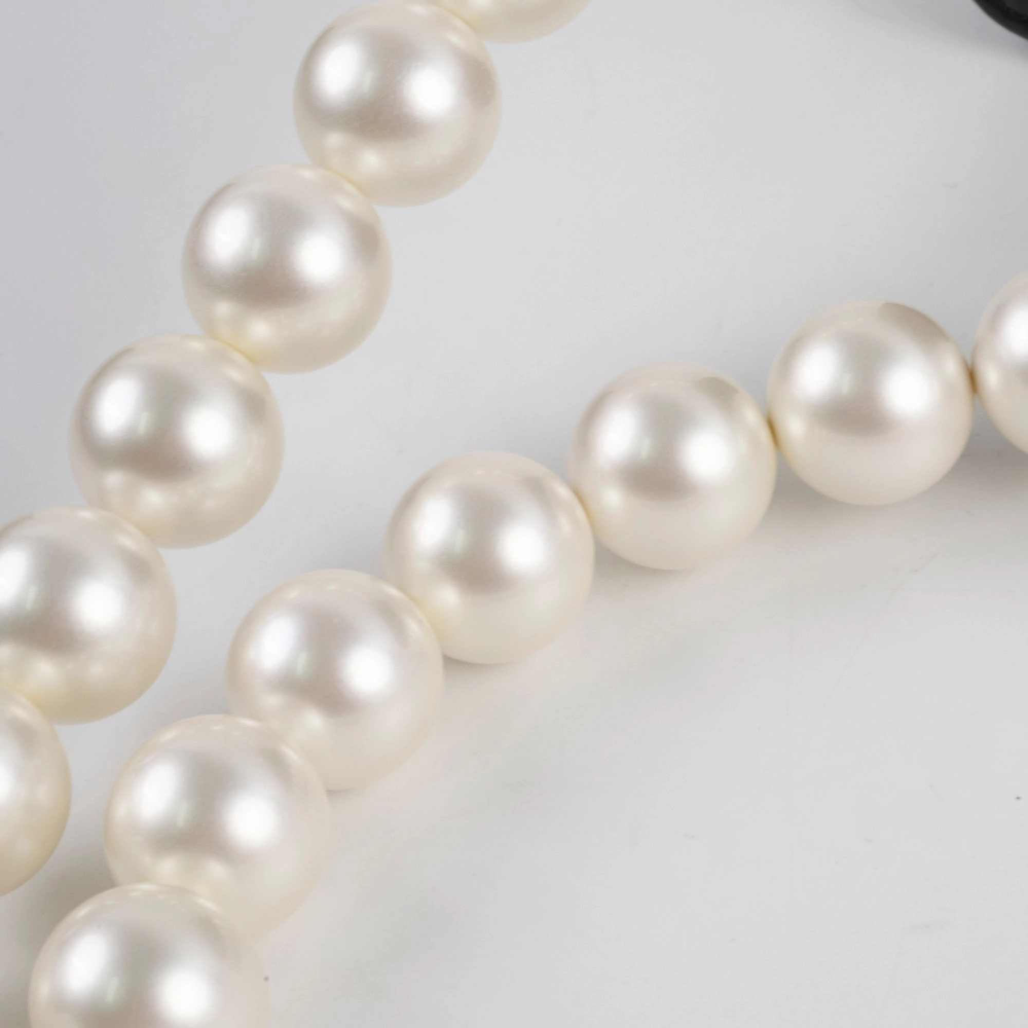 Chanel Micro Pearl Card Clutch with Chain Black Series 31