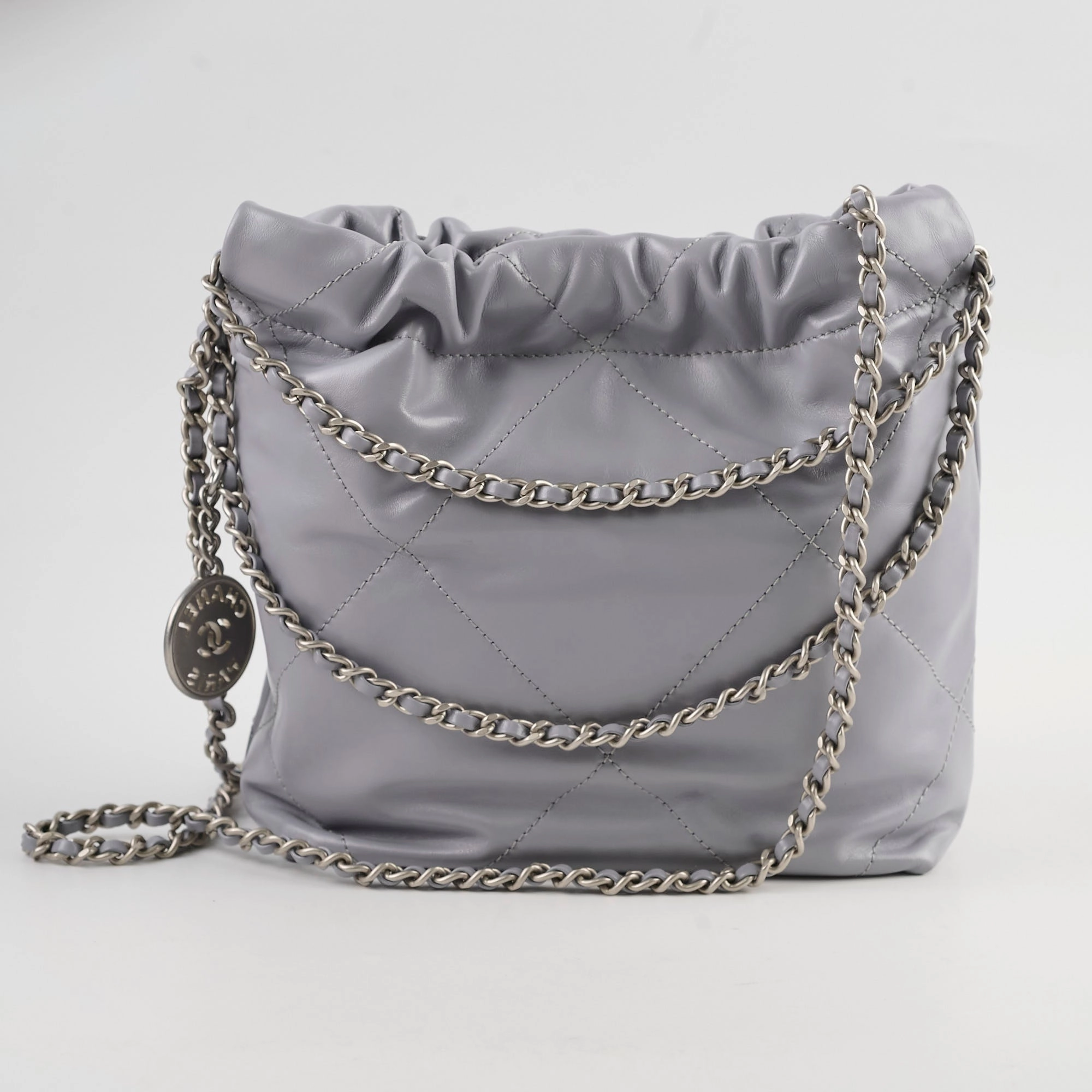 Chanel Mini 22 Grey (microchip)