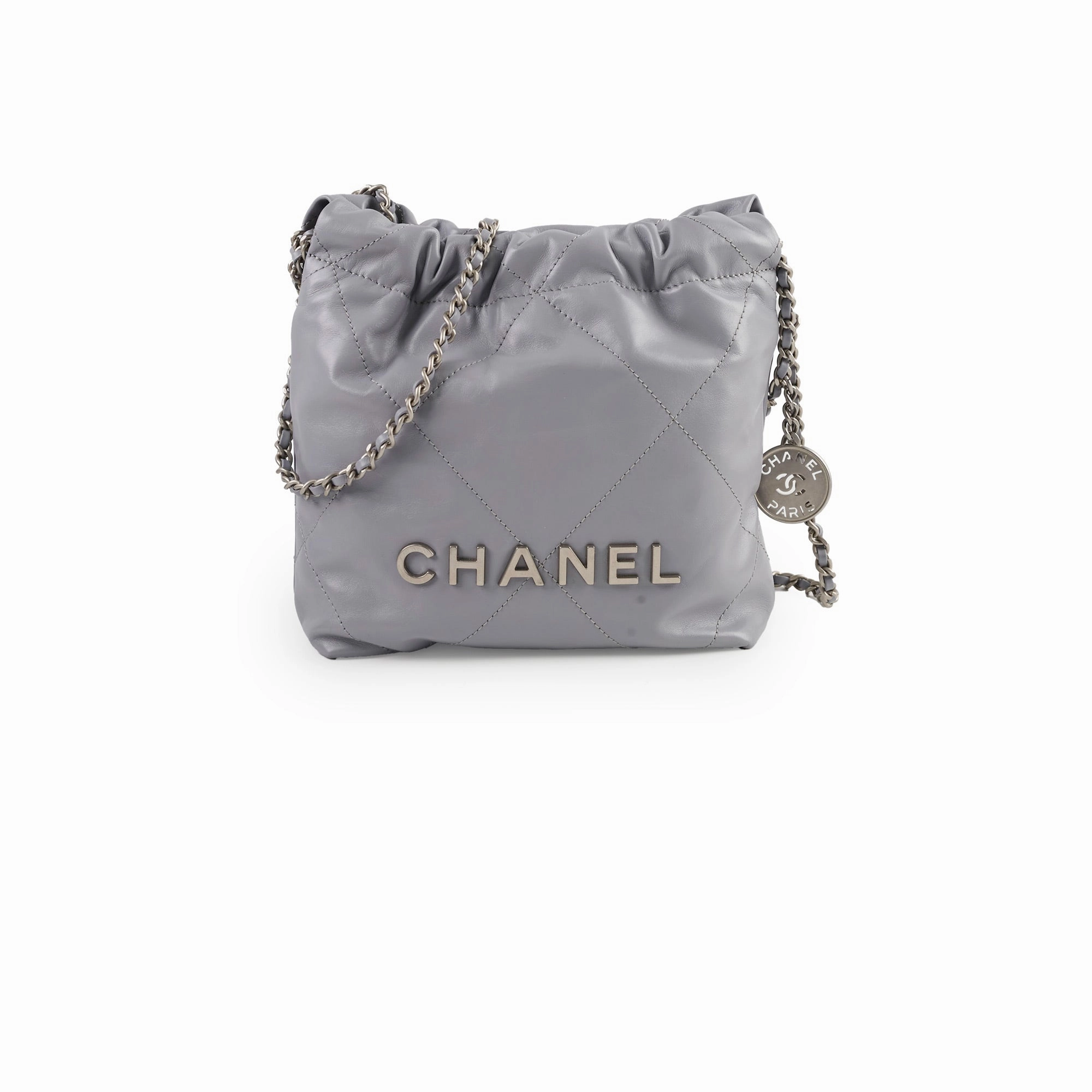 Chanel Mini 22 Grey (microchip)