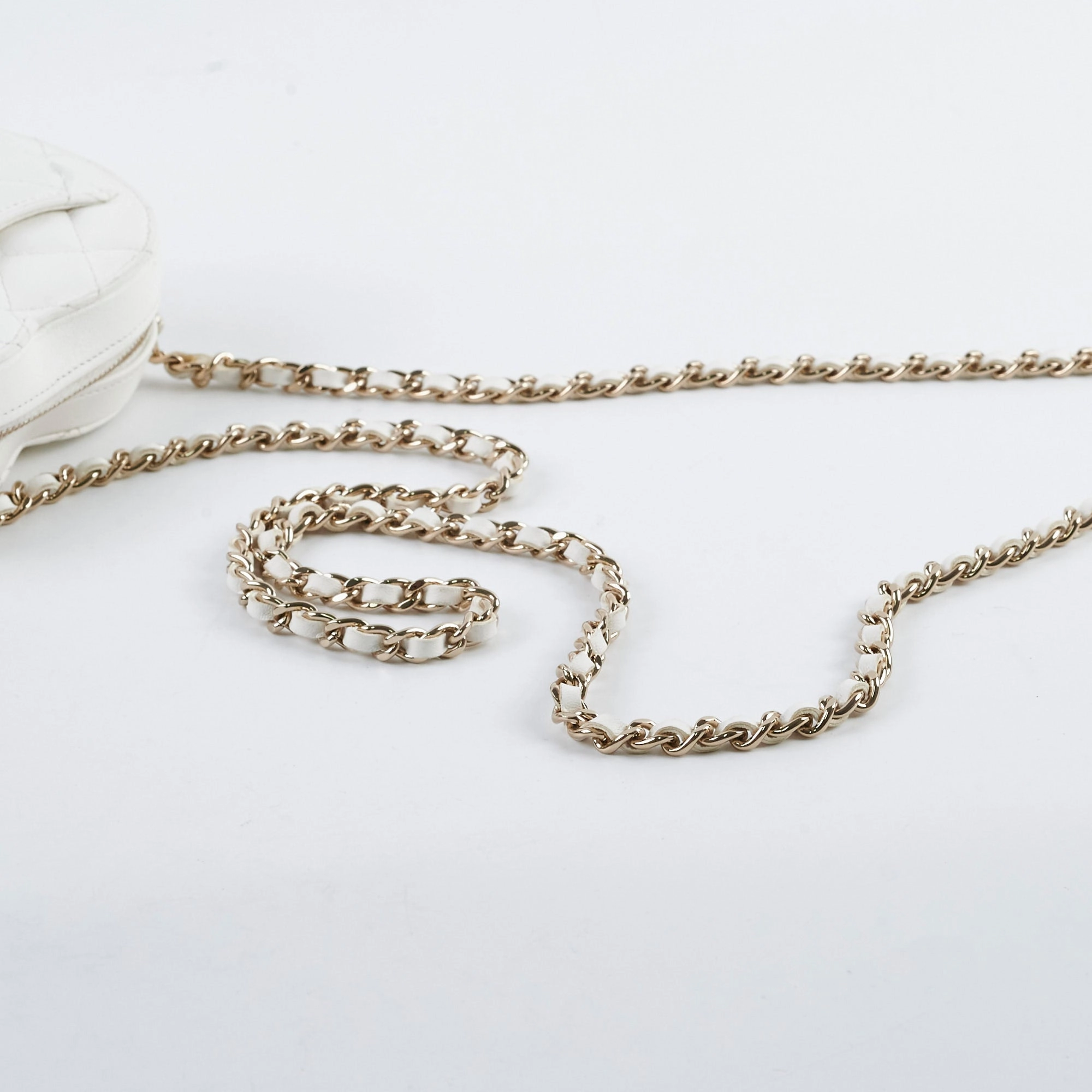 Chanel Mini Heart Bag White 32 Series