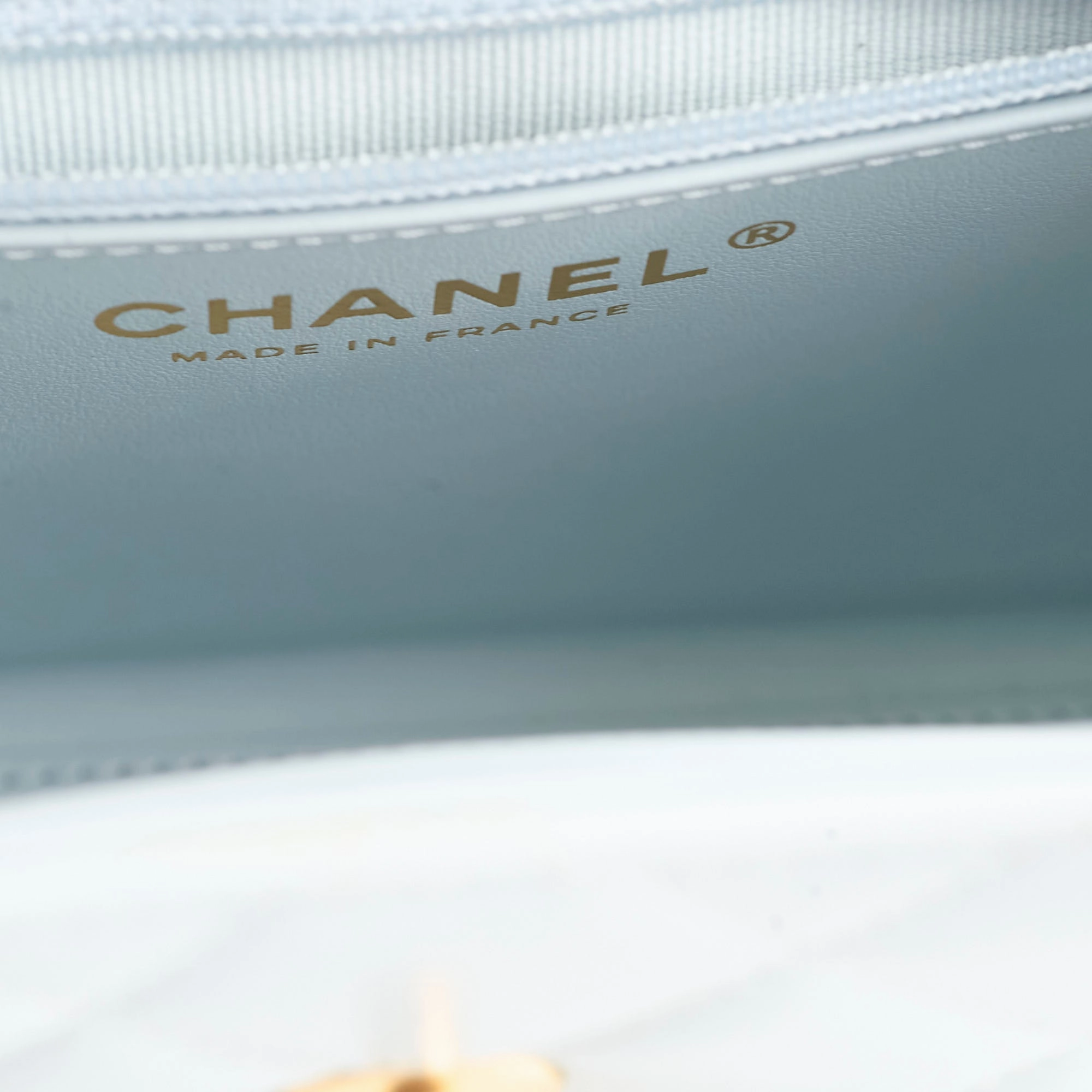Chanel Mini Kelly Blue Calfskin Microchipped