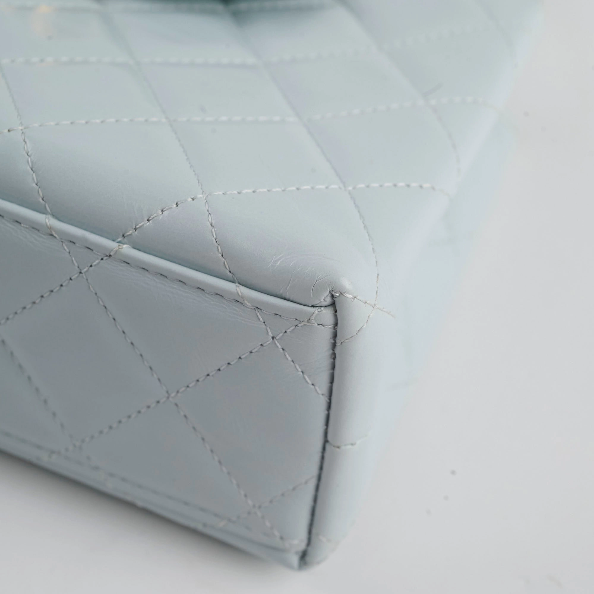 Chanel Mini Kelly Blue Calfskin Microchipped