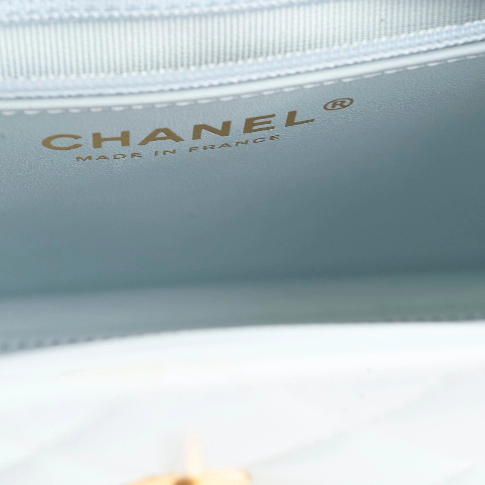 Chanel Mini Kelly Blue Calfskin Microchipped