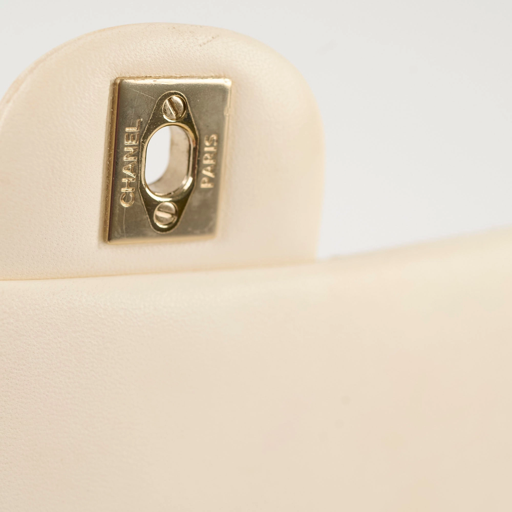 Chanel Mini Rectangular Lambskin Ivory Series Microchip
