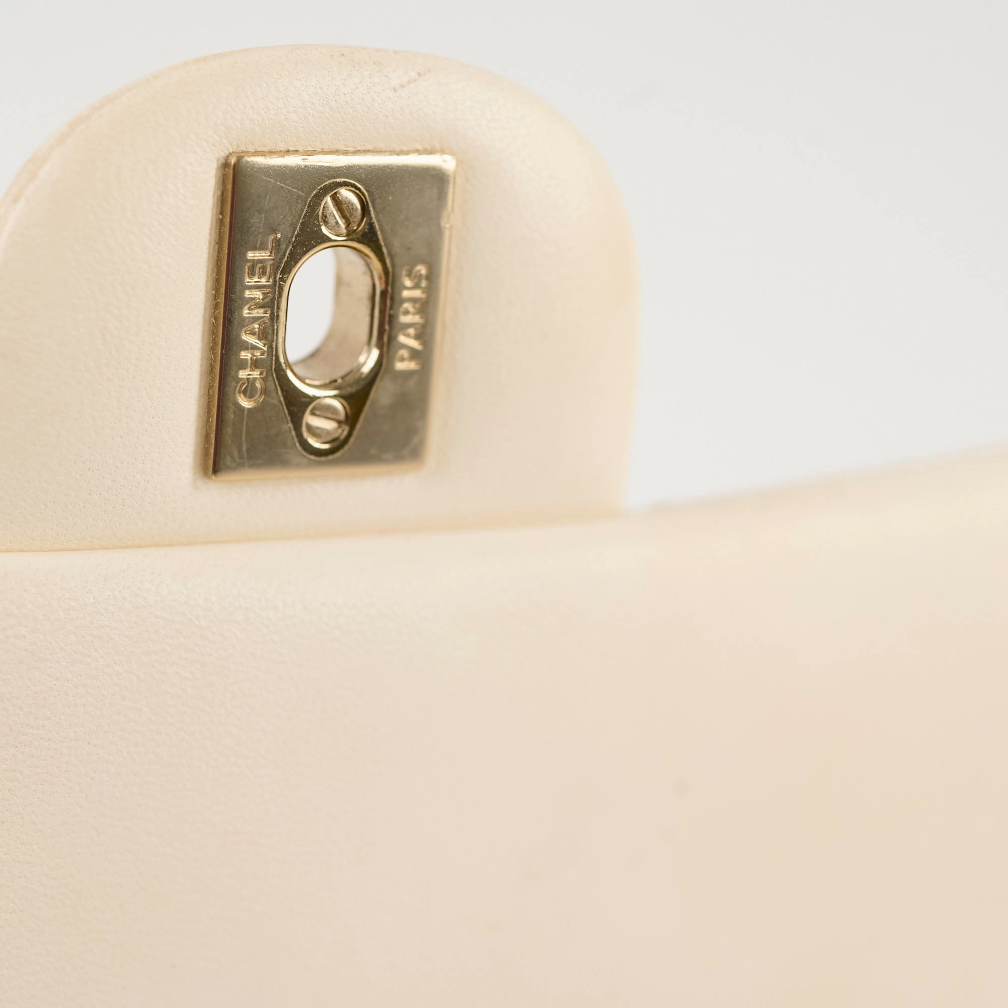Chanel Mini Rectangular Lambskin Ivory Series Microchip