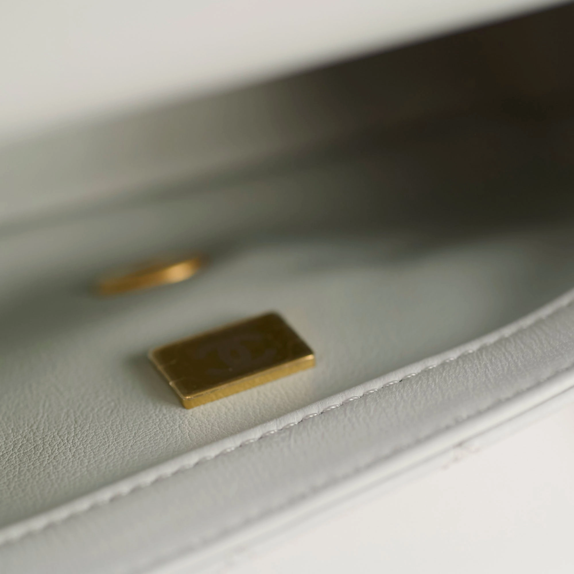 Chanel Mini Rectangular Pearl Crush Light Grey