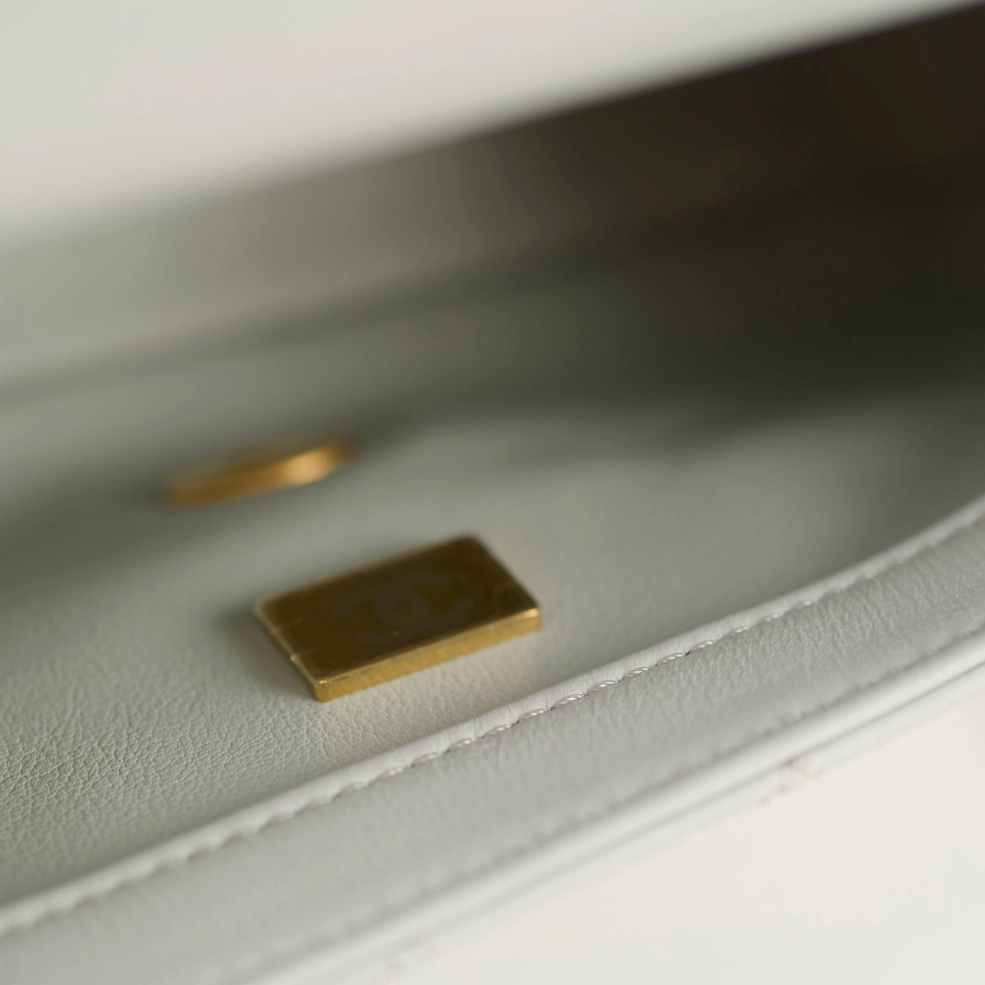 Chanel Mini Rectangular Pearl Crush Light Grey