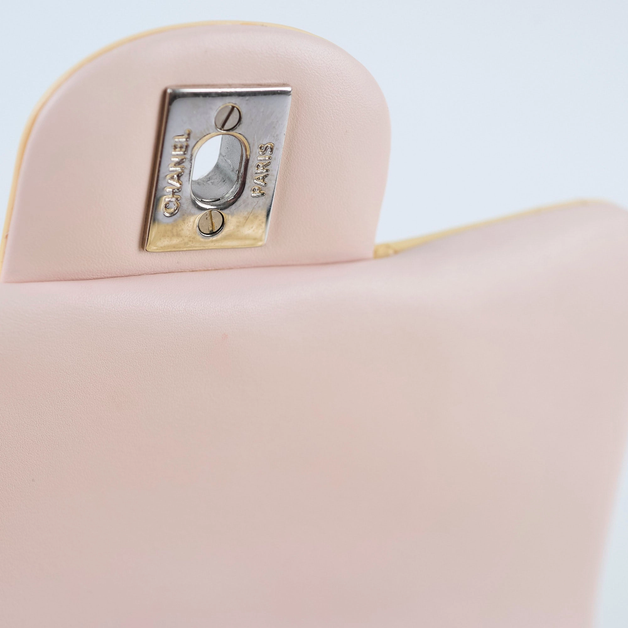 Chanel Mini Square Bag Patent Yellow