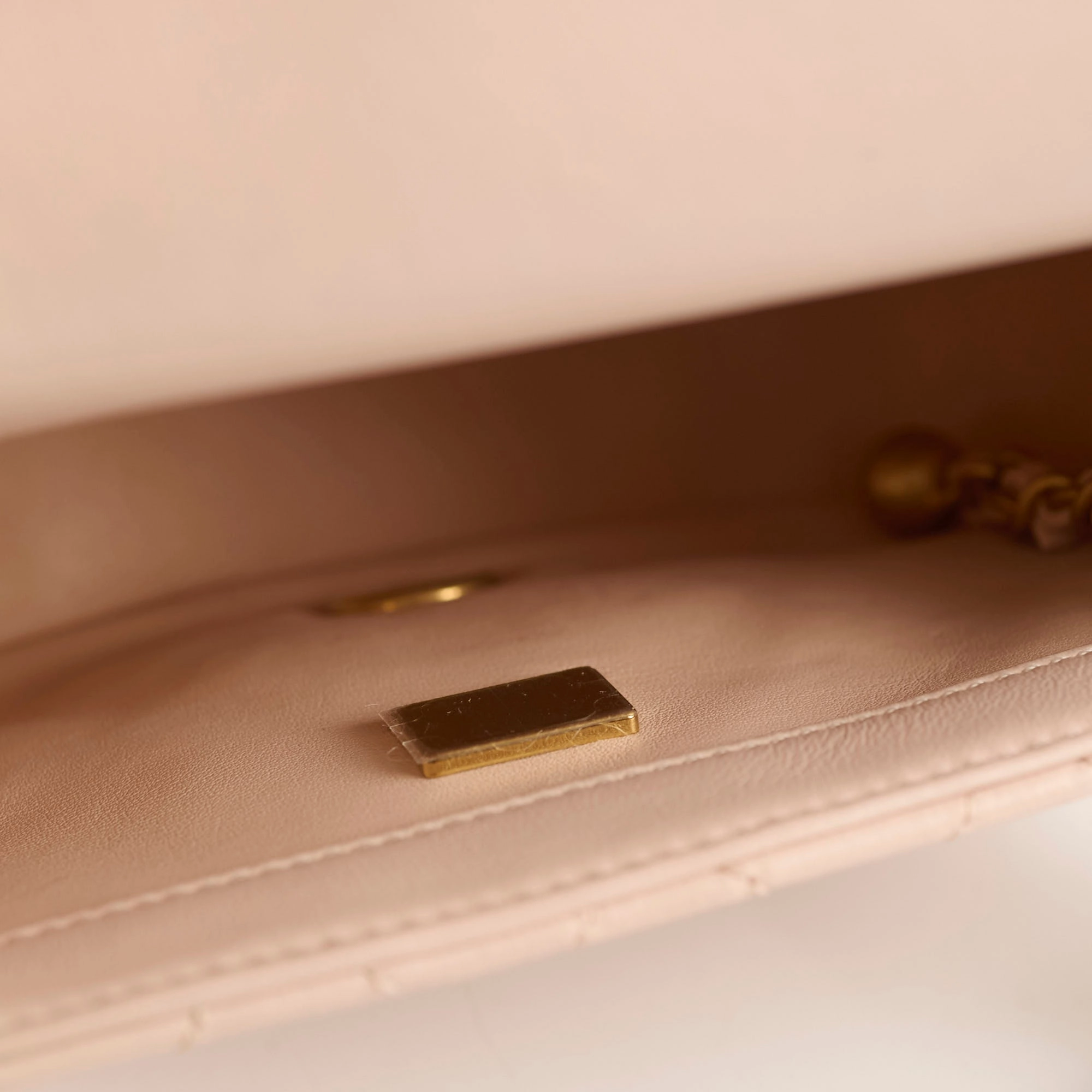 Chanel Mini Square Classic Flap Beige