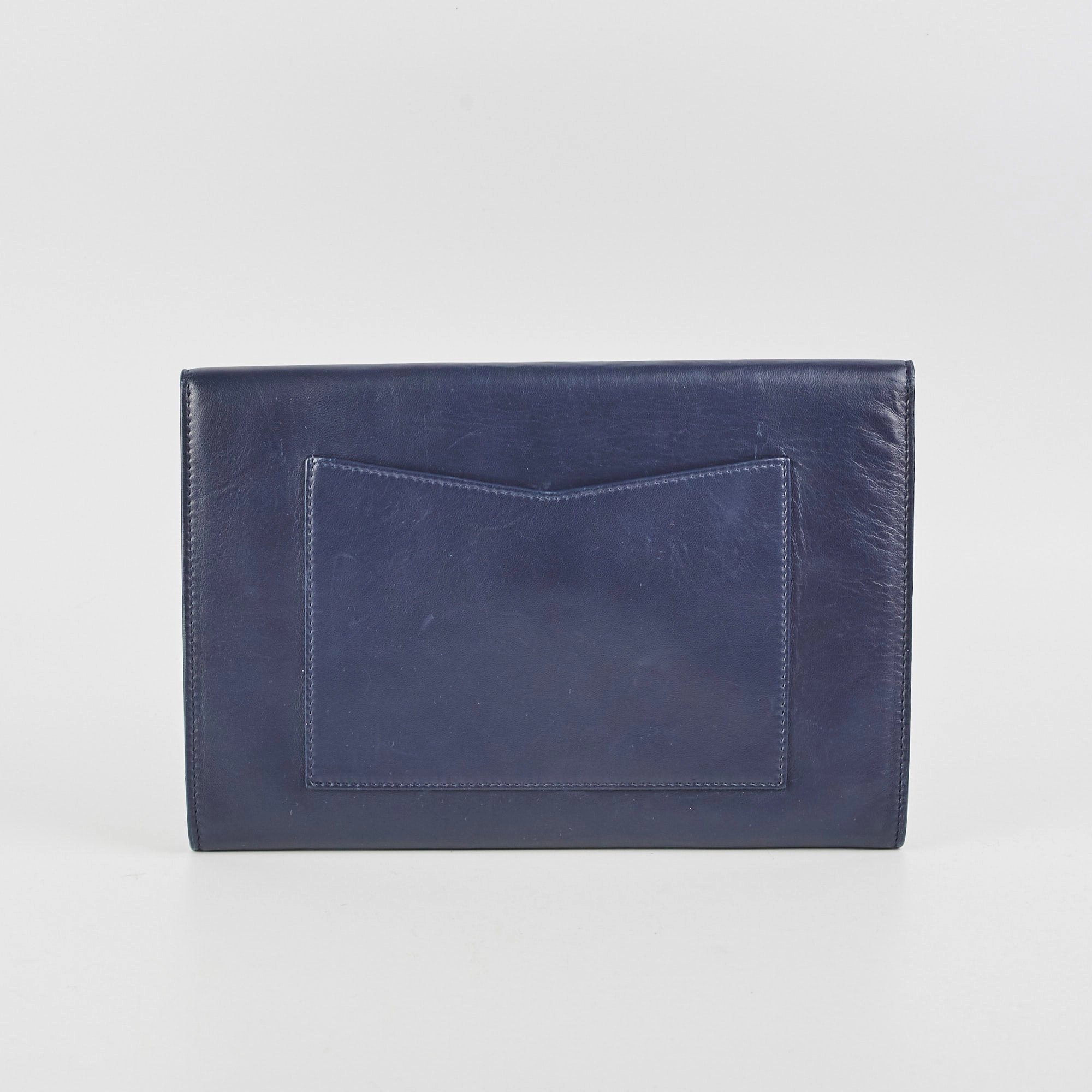 Chanel Navy Envelope Clutch