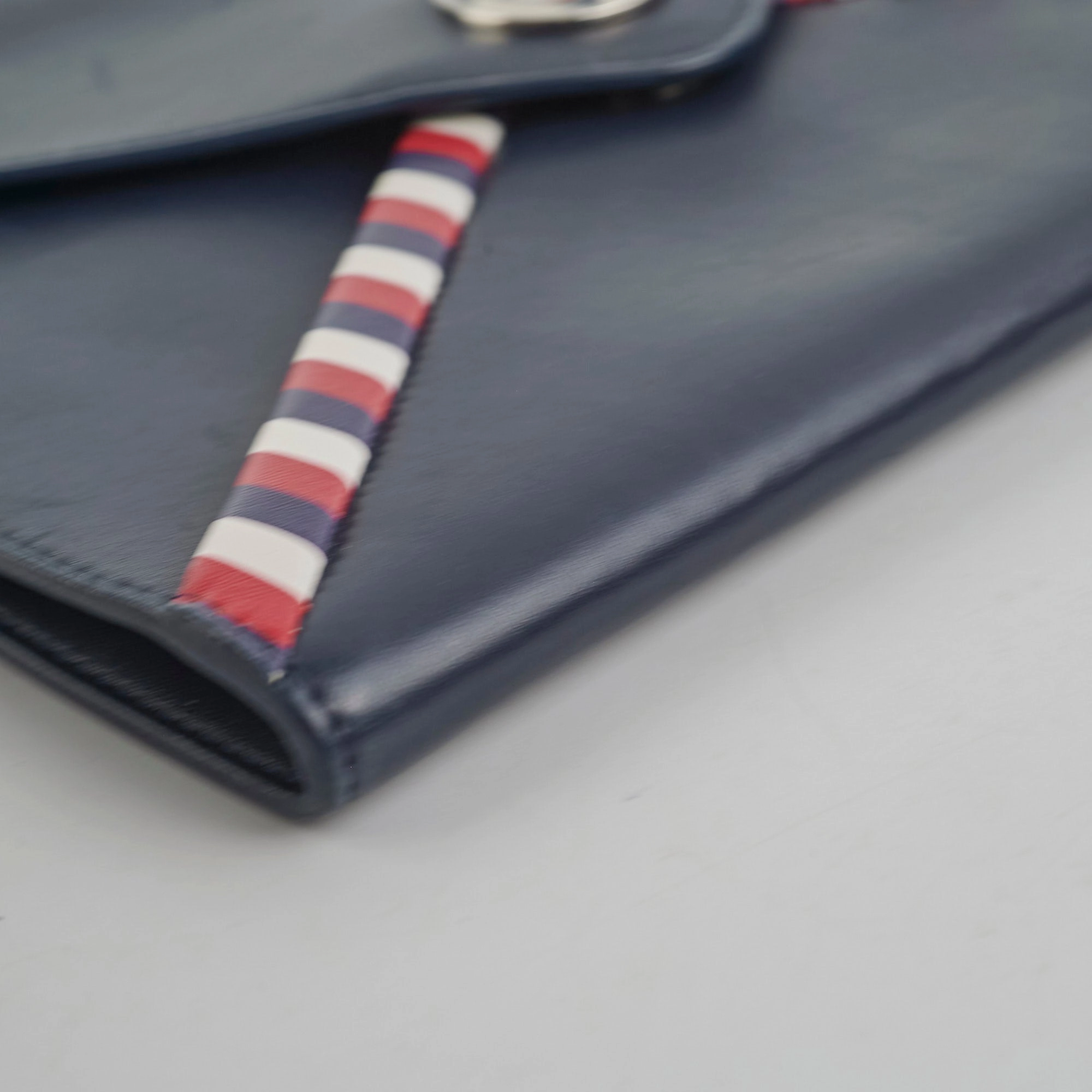 Chanel Navy Envelope Clutch