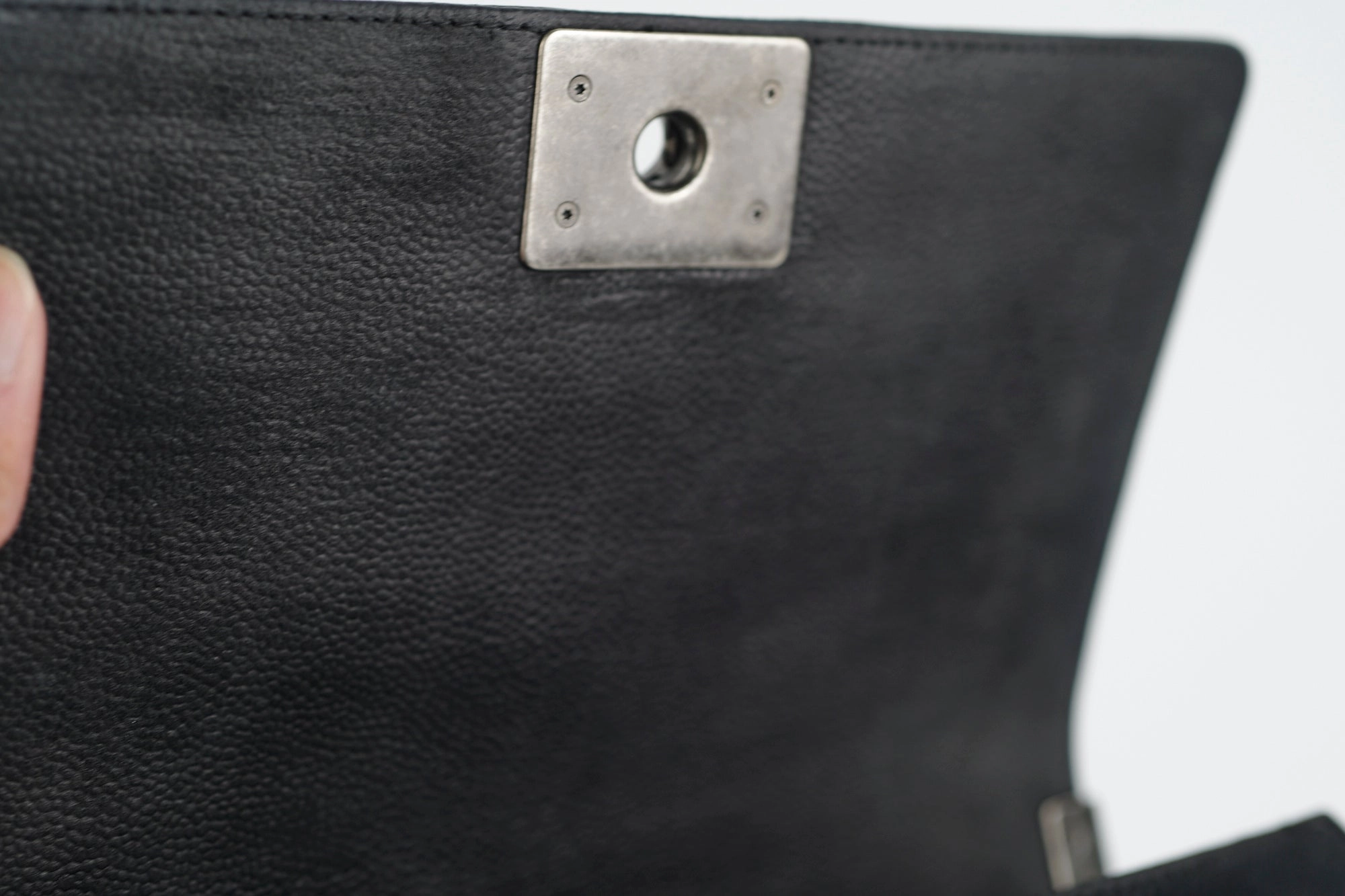 Chanel Old Medium Boy Black