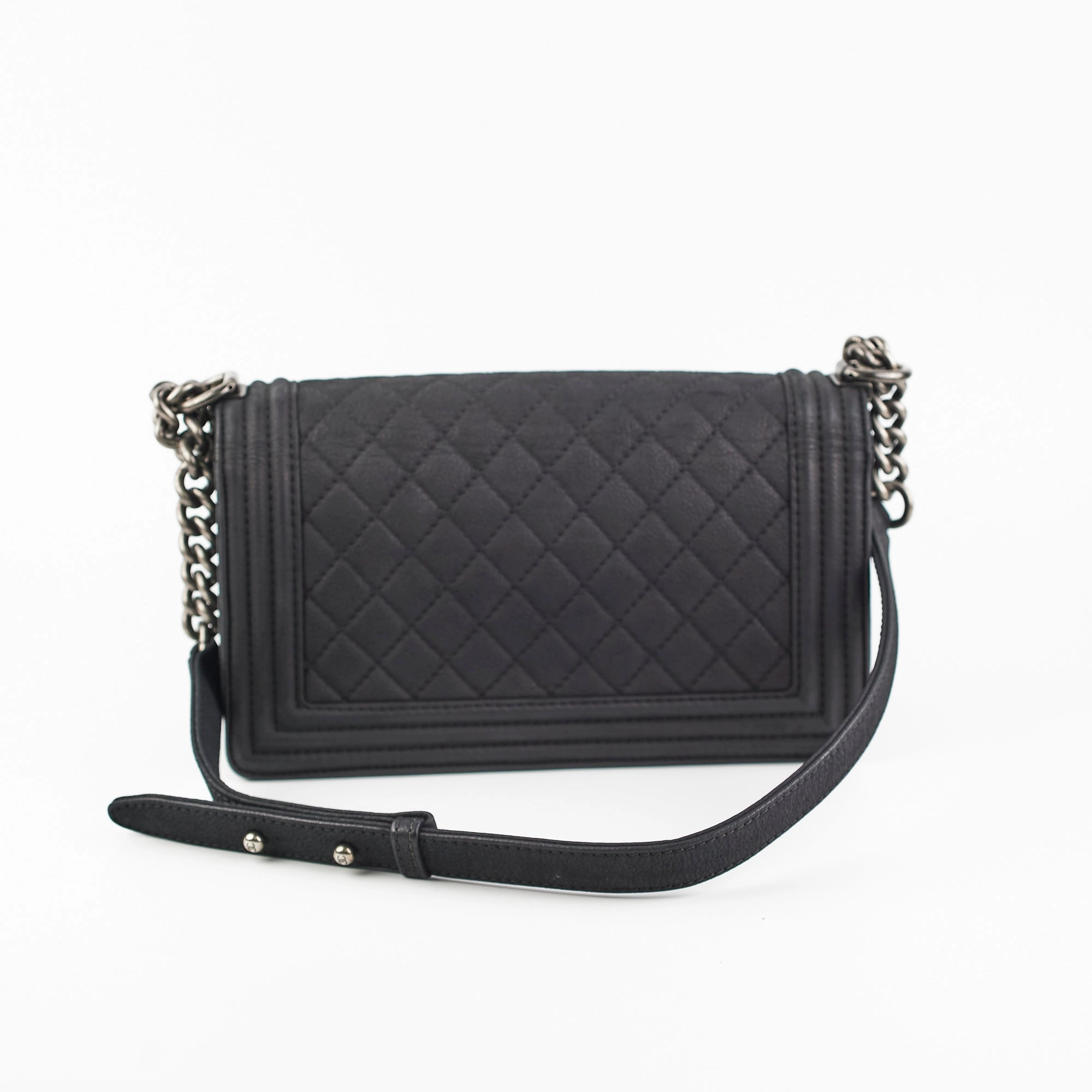 Chanel Old Medium Boy Black