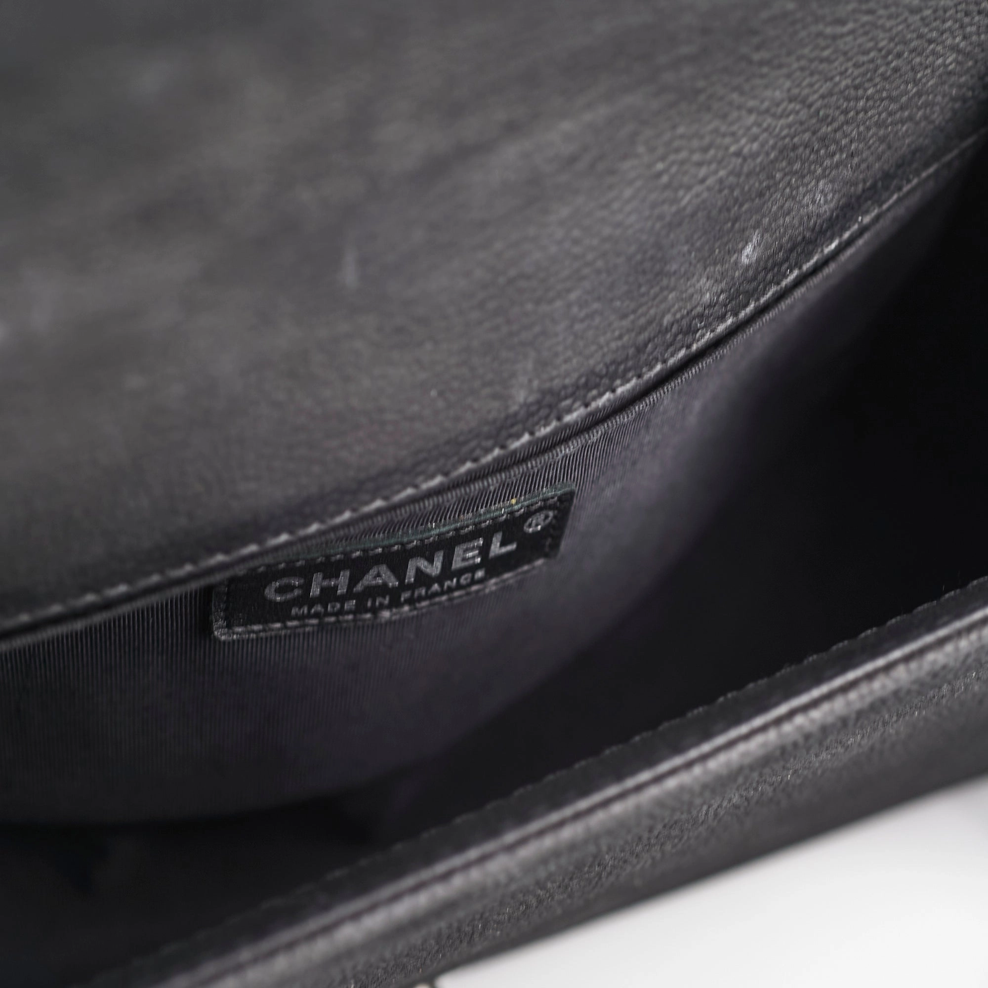 Chanel Old Medium Boy Black