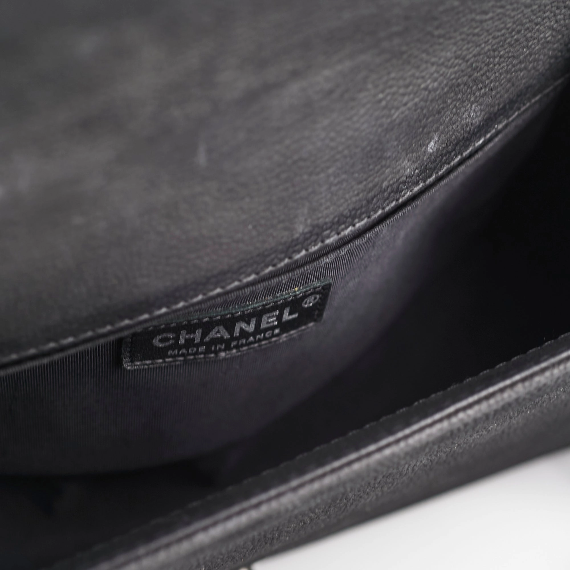 Chanel Old Medium Boy Black