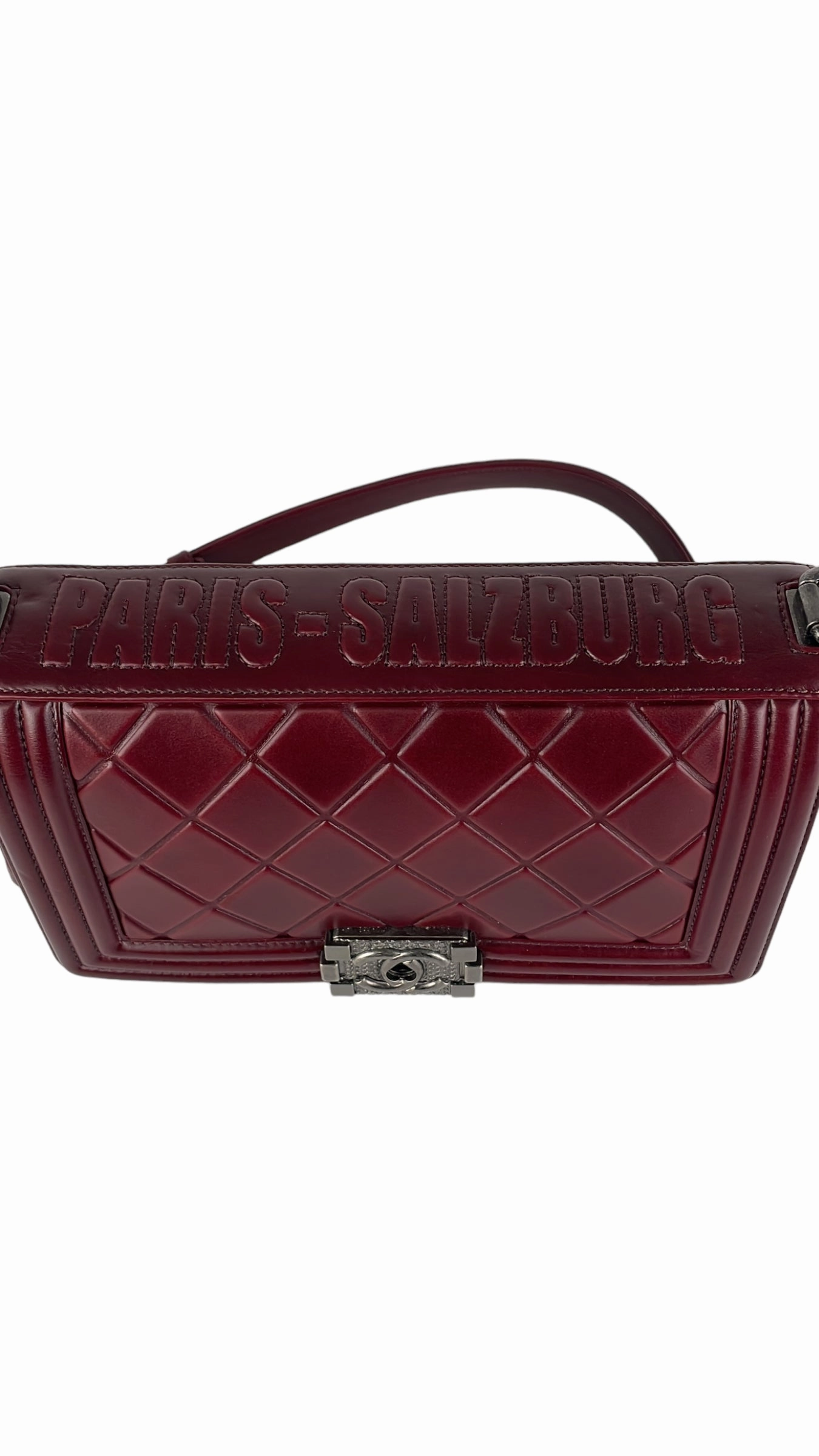 Chanel Old Medium Boy Burgundy