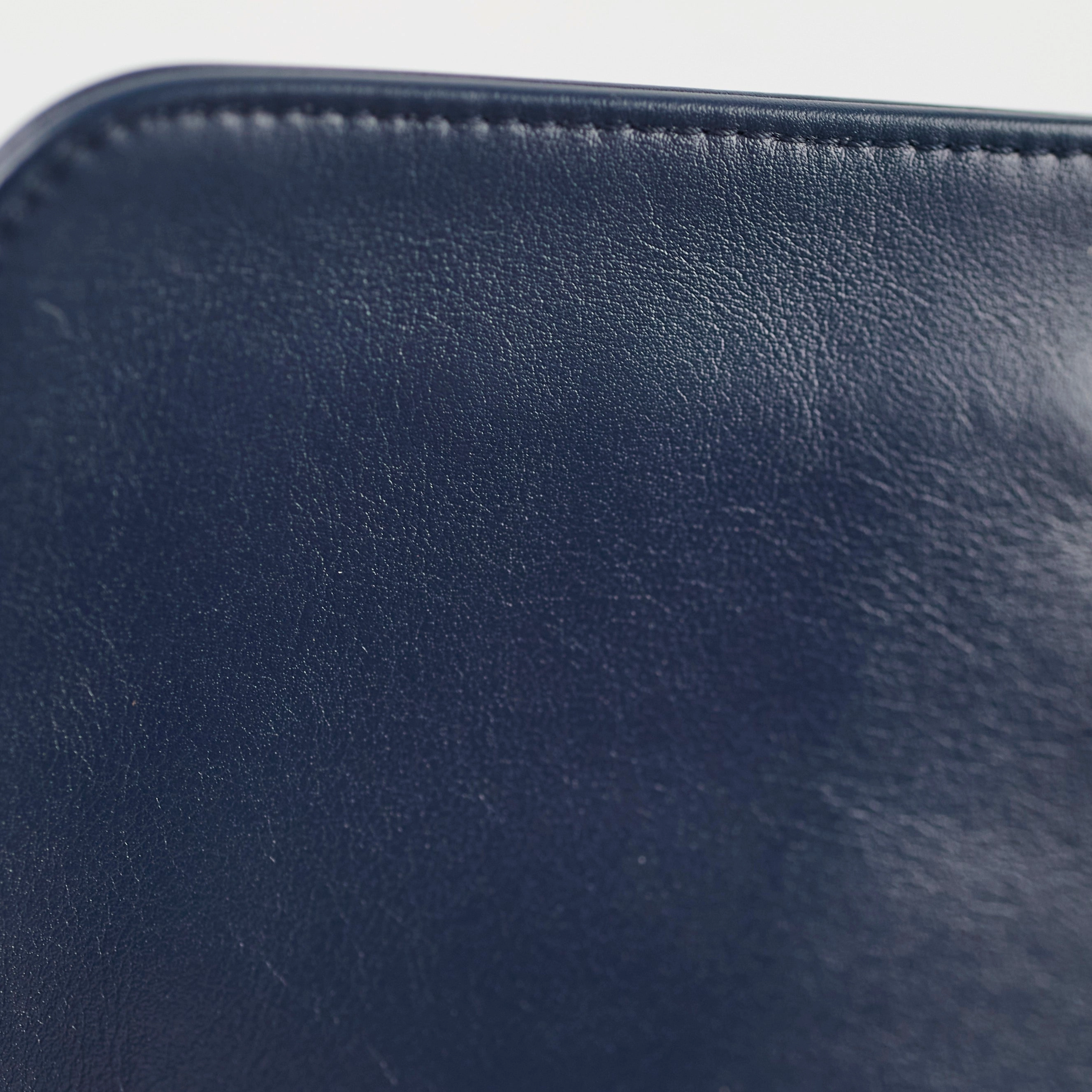 Chanel Old Medium Boy Navy Studded