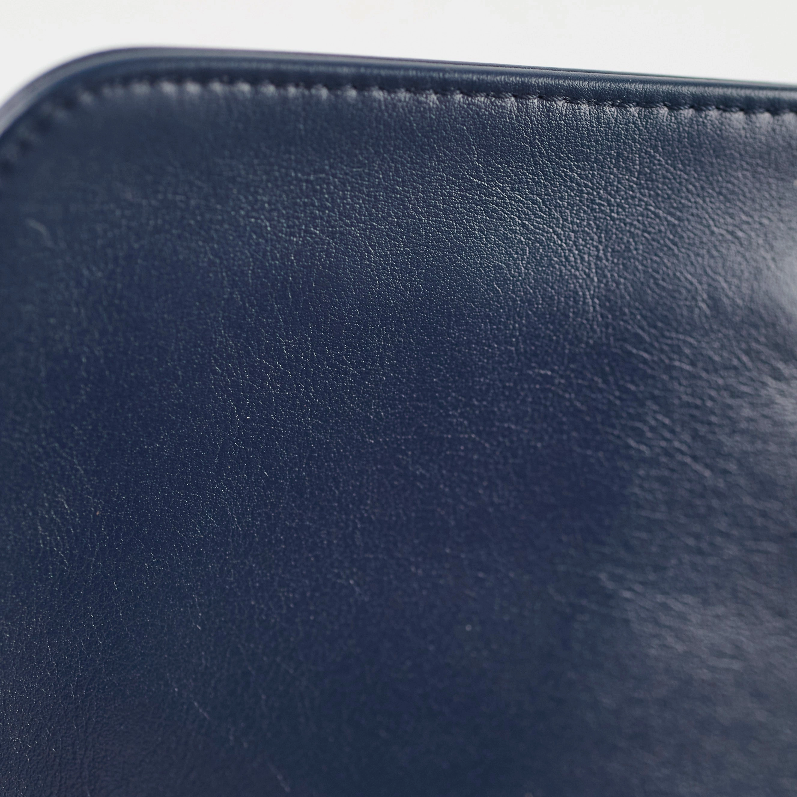 Chanel Old Medium Boy Navy Studded
