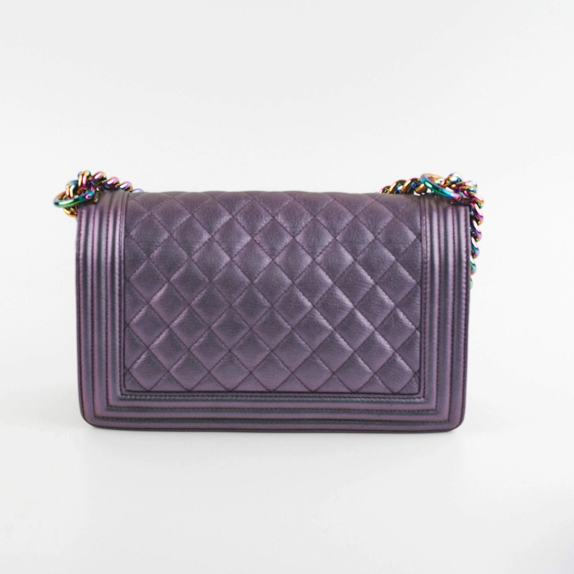 Chanel Old Mermaid Medium Boy Iridescent Boy Bag
