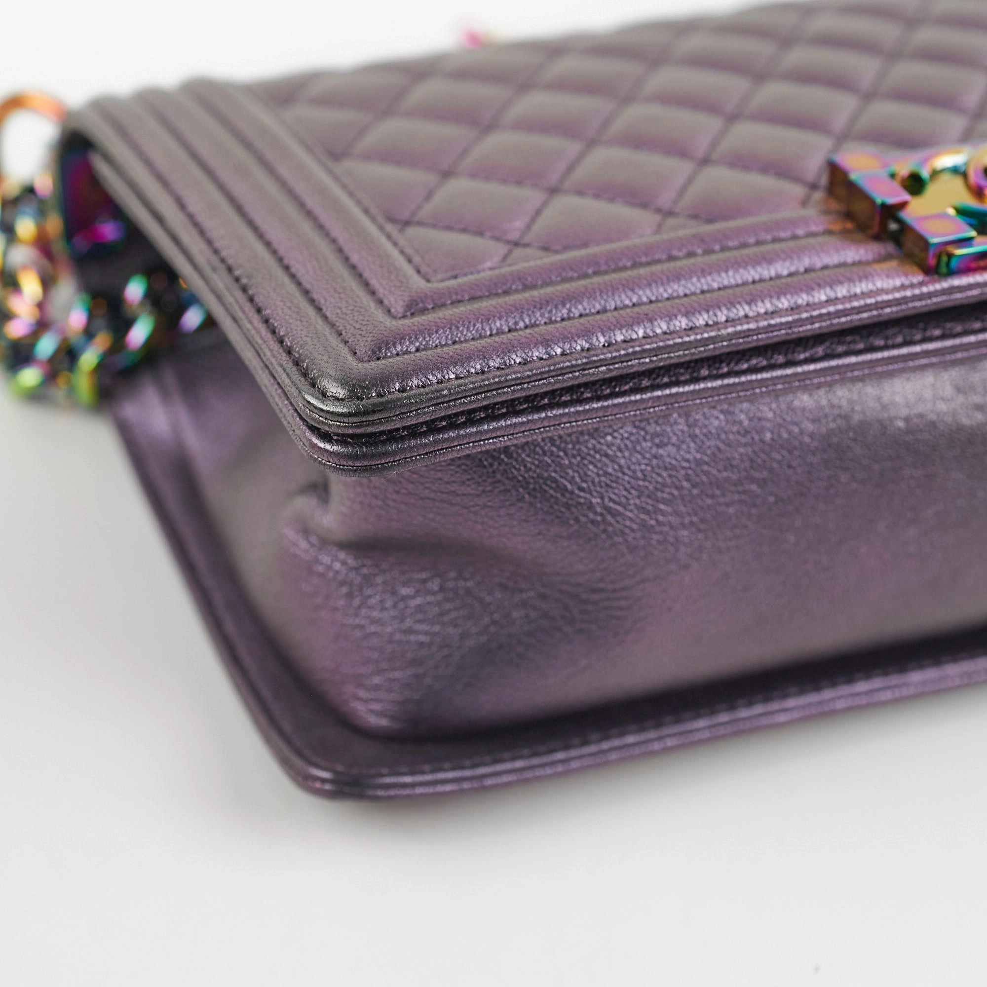 Chanel Old Mermaid Medium Boy Iridescent Boy Bag