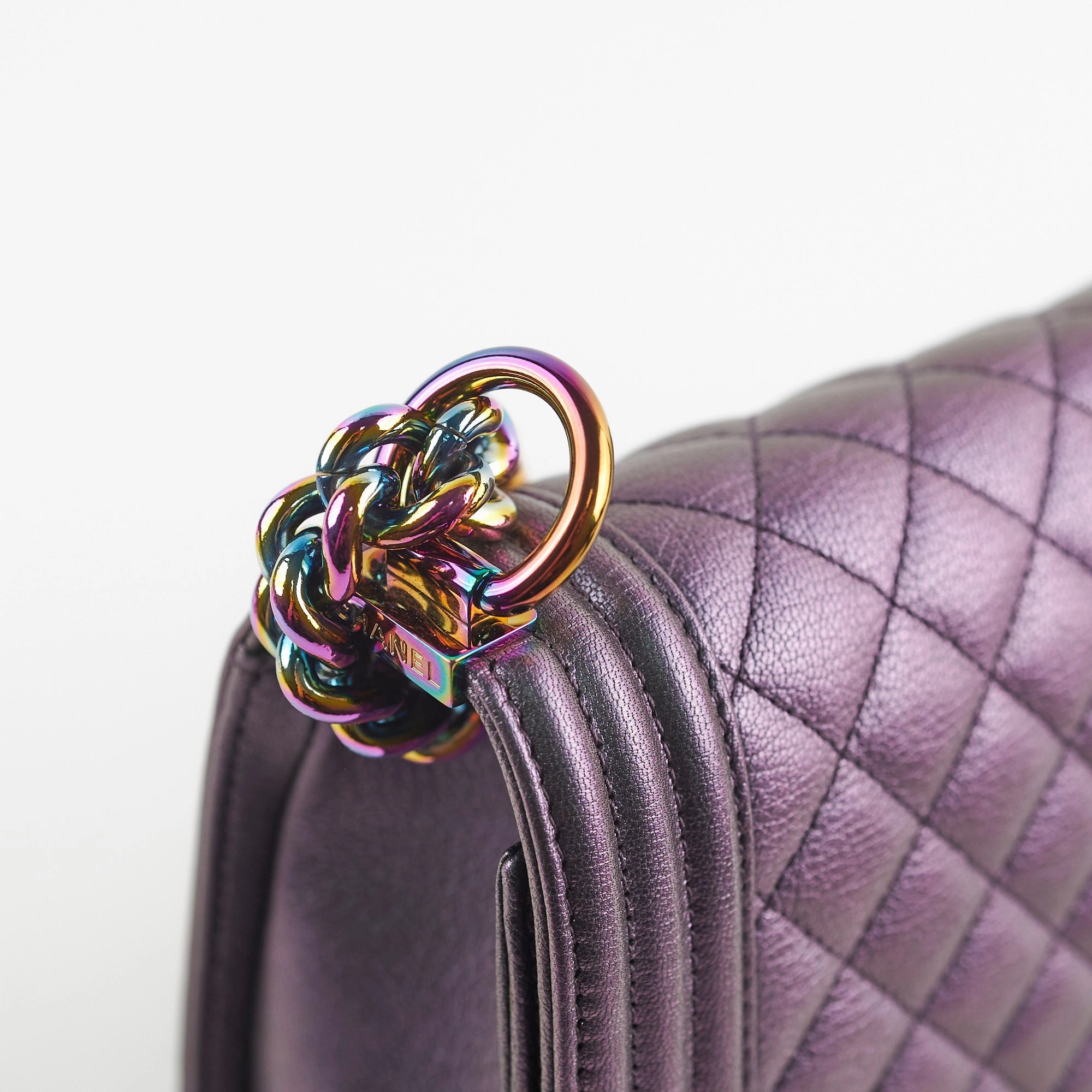 Chanel Old Mermaid Medium Boy Iridescent Boy Bag