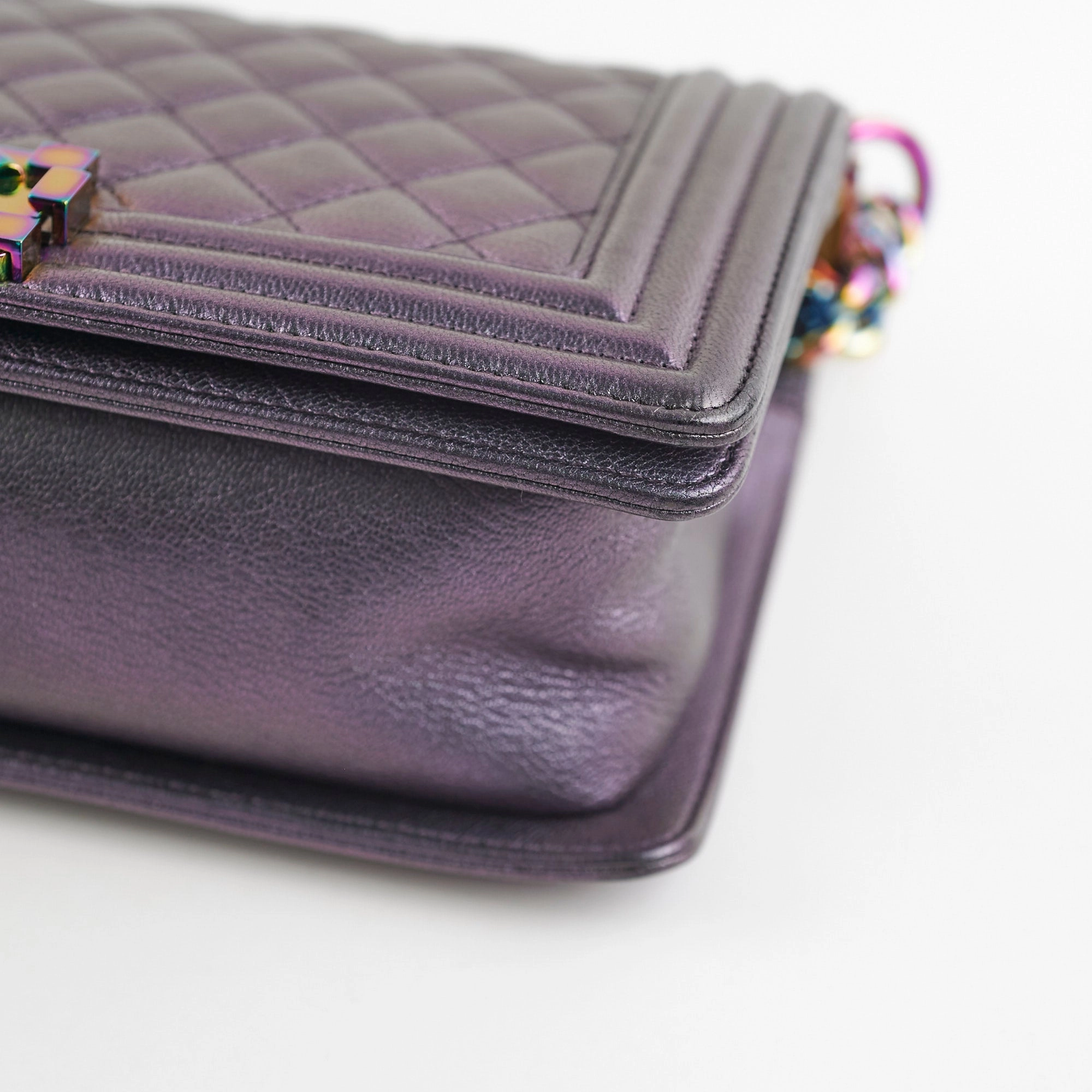 Chanel Old Mermaid Medium Boy Iridescent Boy Bag
