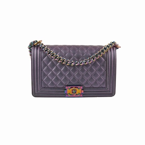 Chanel Old Mermaid Medium Boy Iridescent Boy Bag